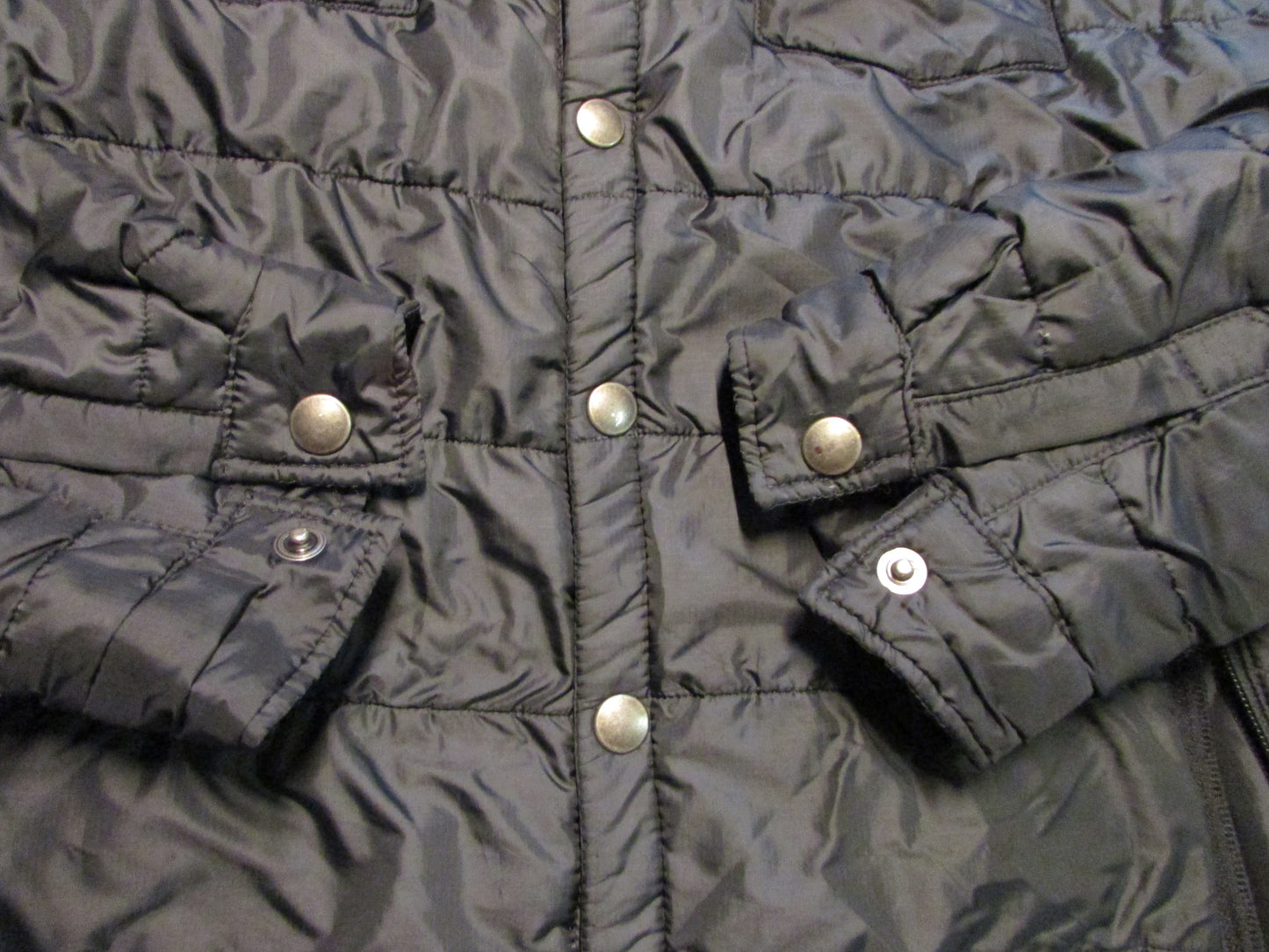 Duckworth Wool Men's Puffer Jacket Charcoal Gray - Size L