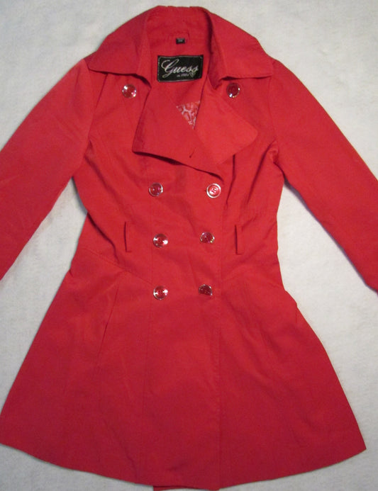 Pink Guess Jacket- Women's Size S (PXS/PTP)