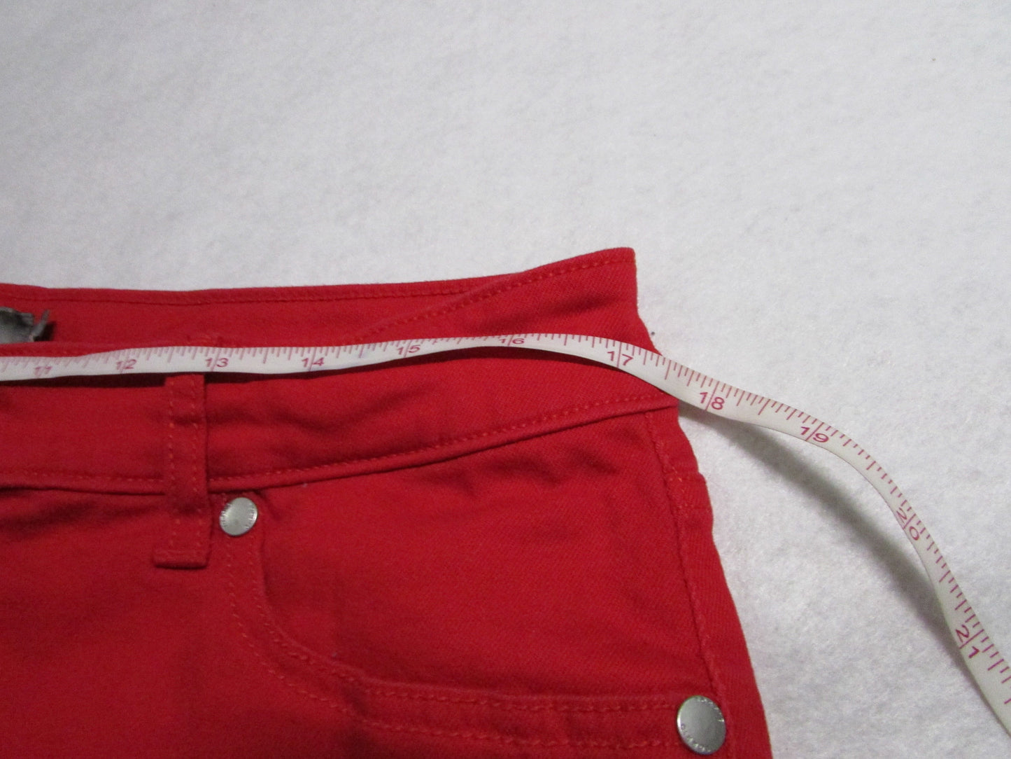 Torrid Red Stretch Denim Skirt - Women's Size 12