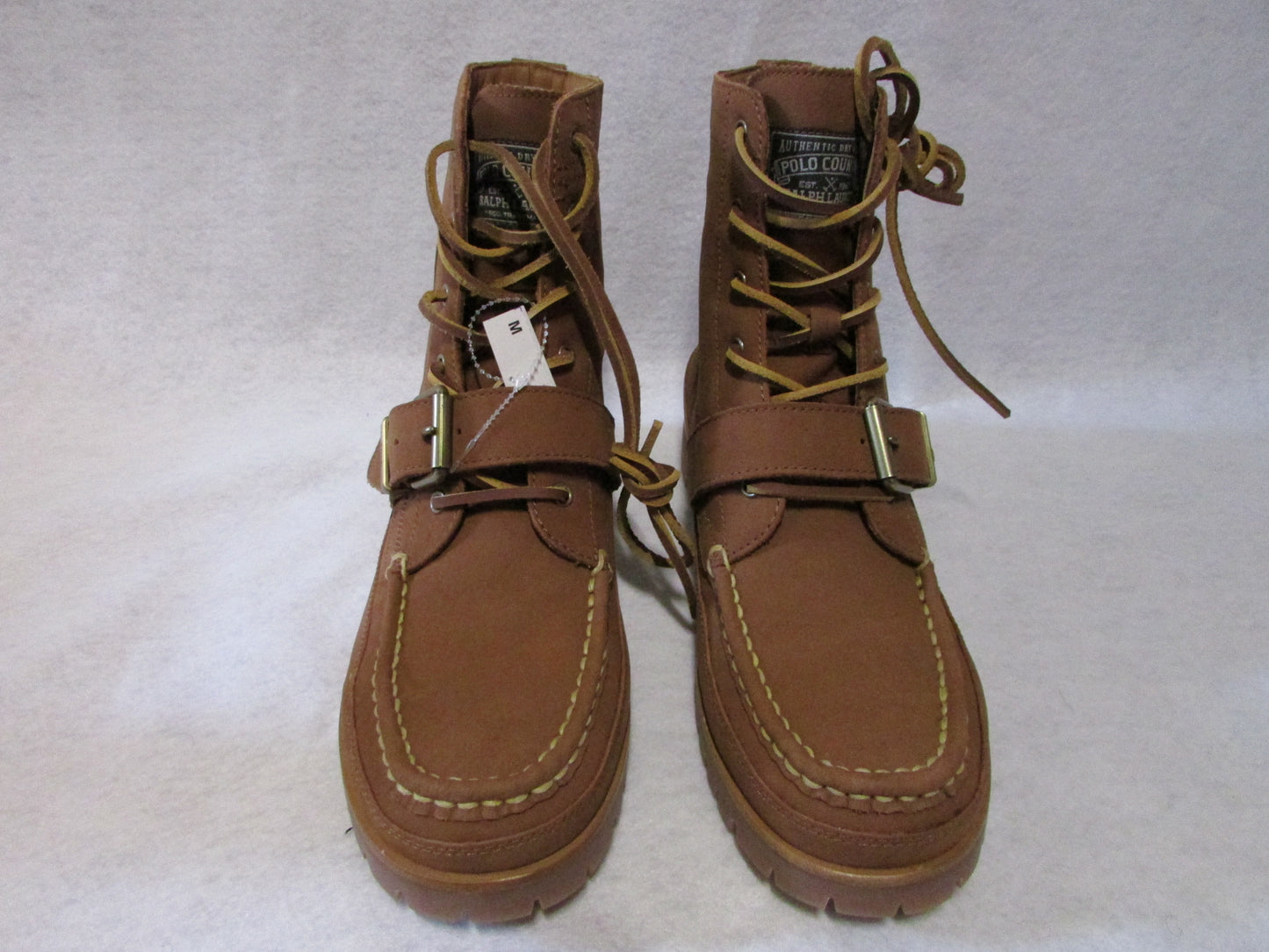 NWT Ralph Lauren Polo Country Ranger Brown Suede Boots- Mens size 10