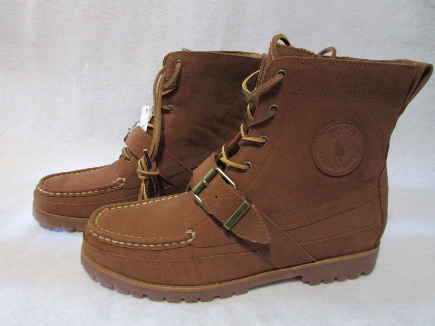 NWT Ralph Lauren Polo Country Ranger Brown Suede Boots- Mens size 10