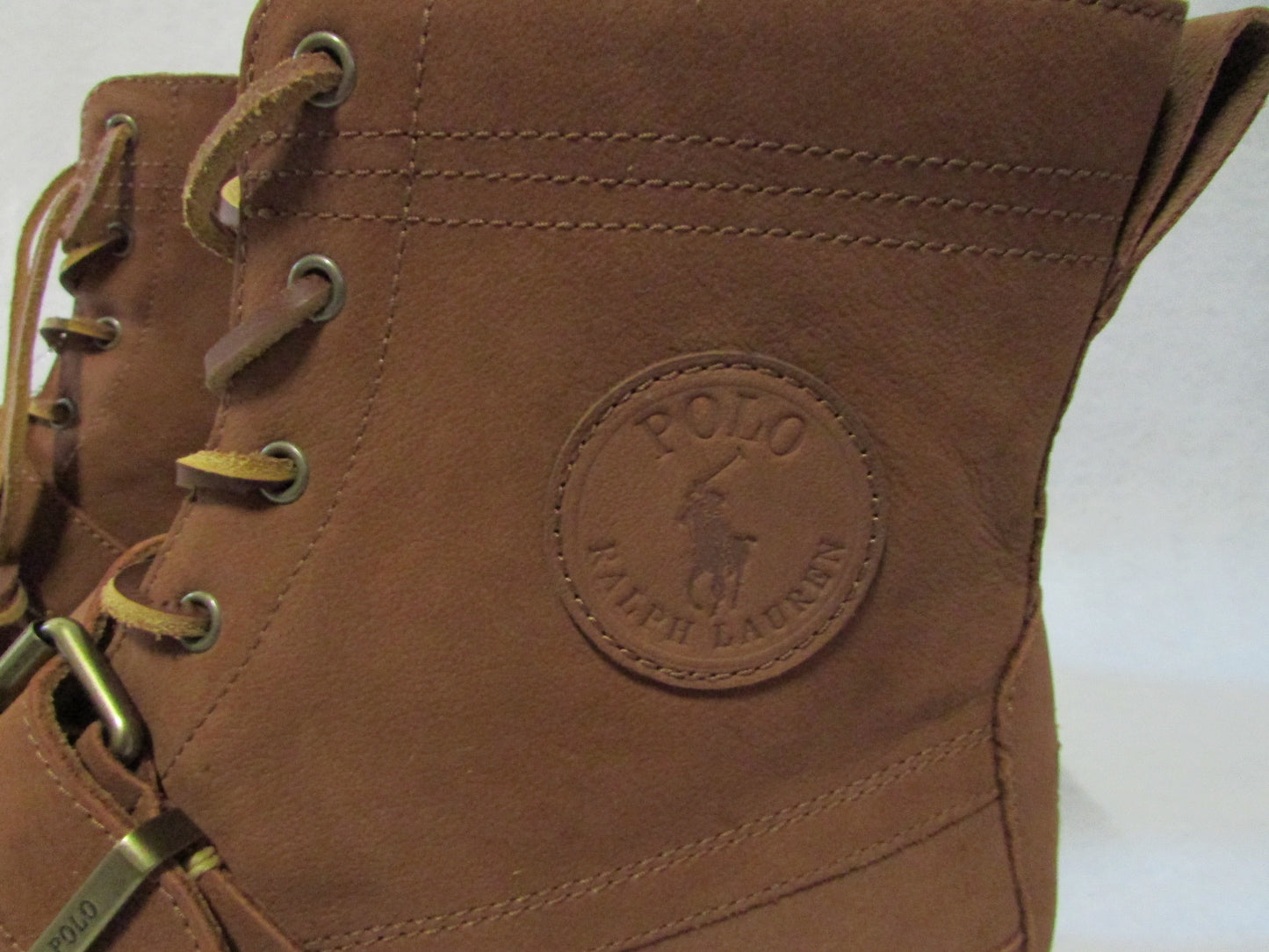 NWT Ralph Lauren Polo Country Ranger Brown Suede Boots- Mens size 10