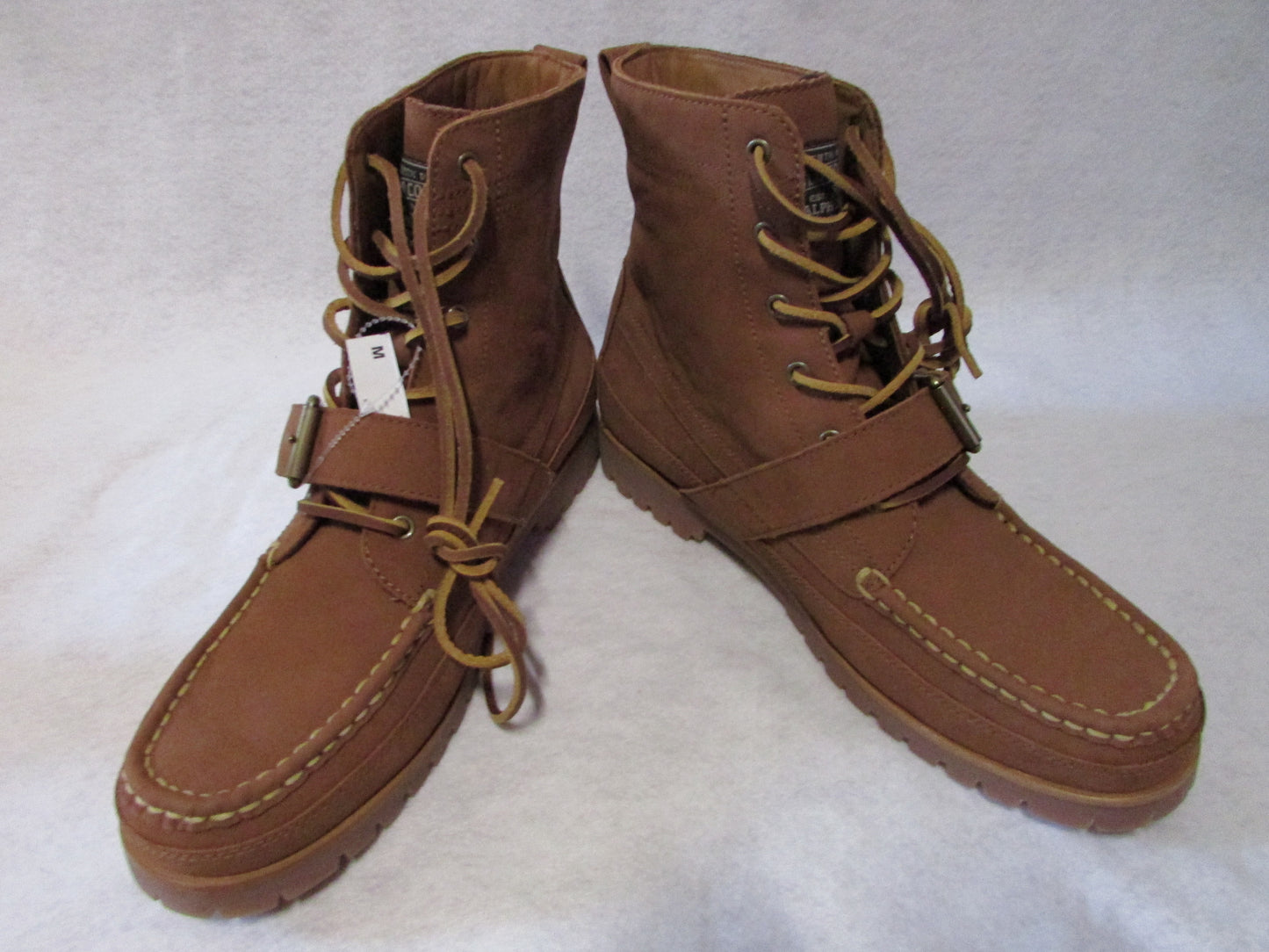 NWT Ralph Lauren Polo Country Ranger Brown Suede Boots- Mens size 10