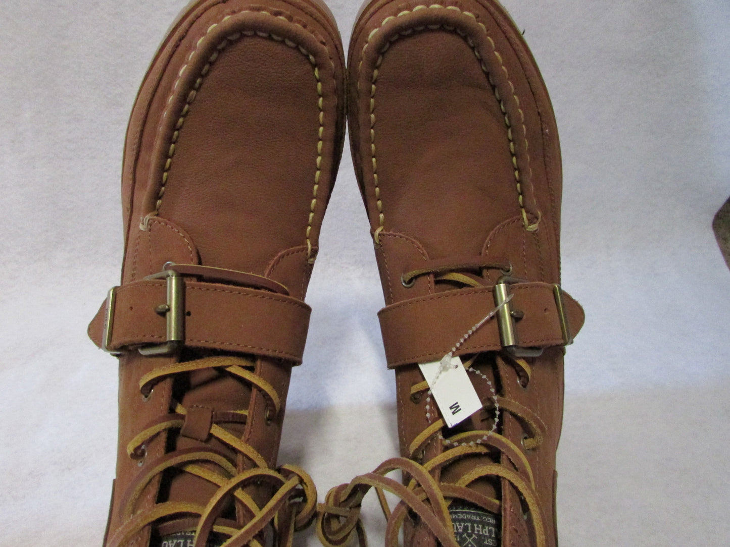 NWT Ralph Lauren Polo Country Ranger Brown Suede Boots- Mens size 10