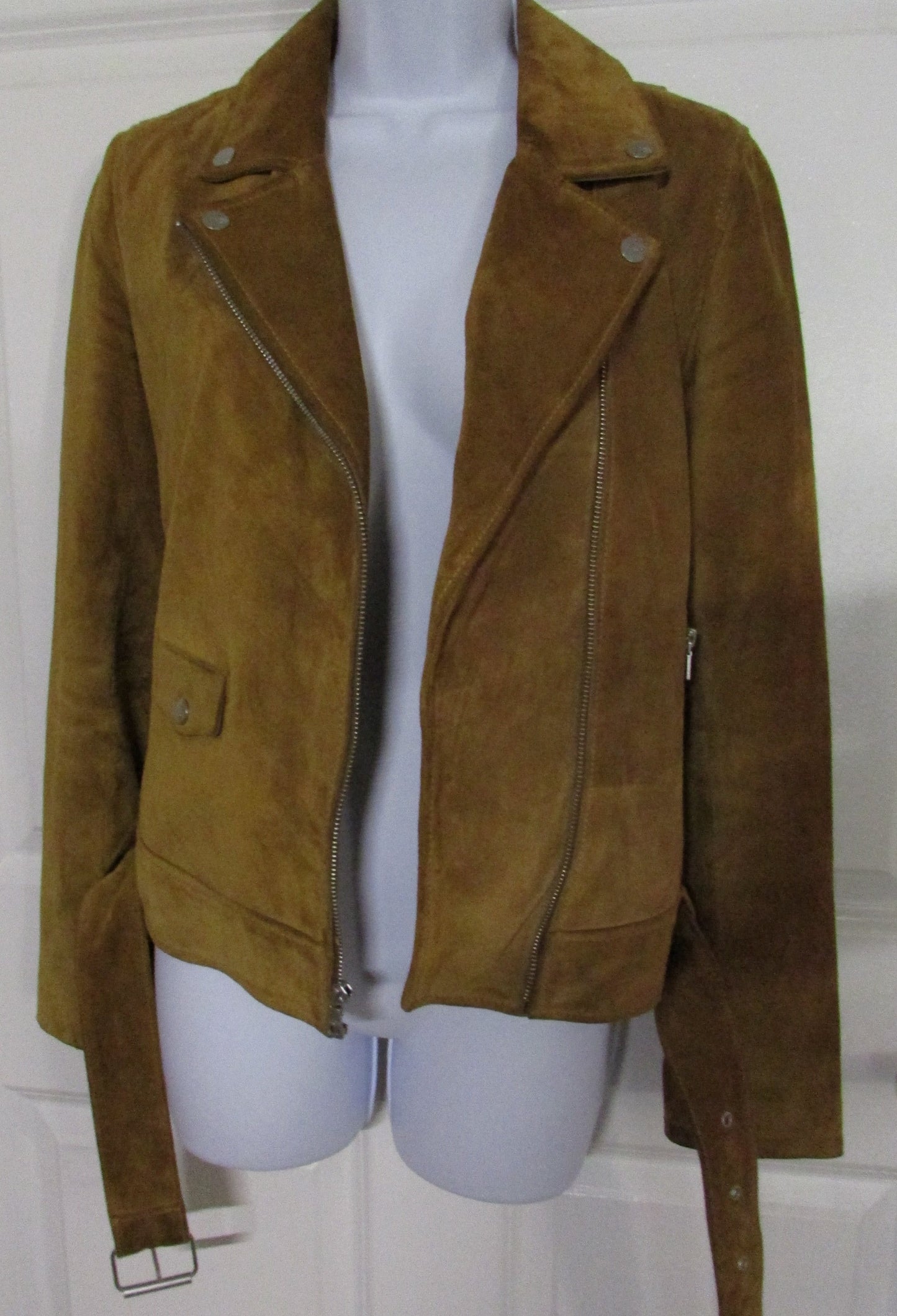 Ugg Brown Suede Moto Jacket - Women's S