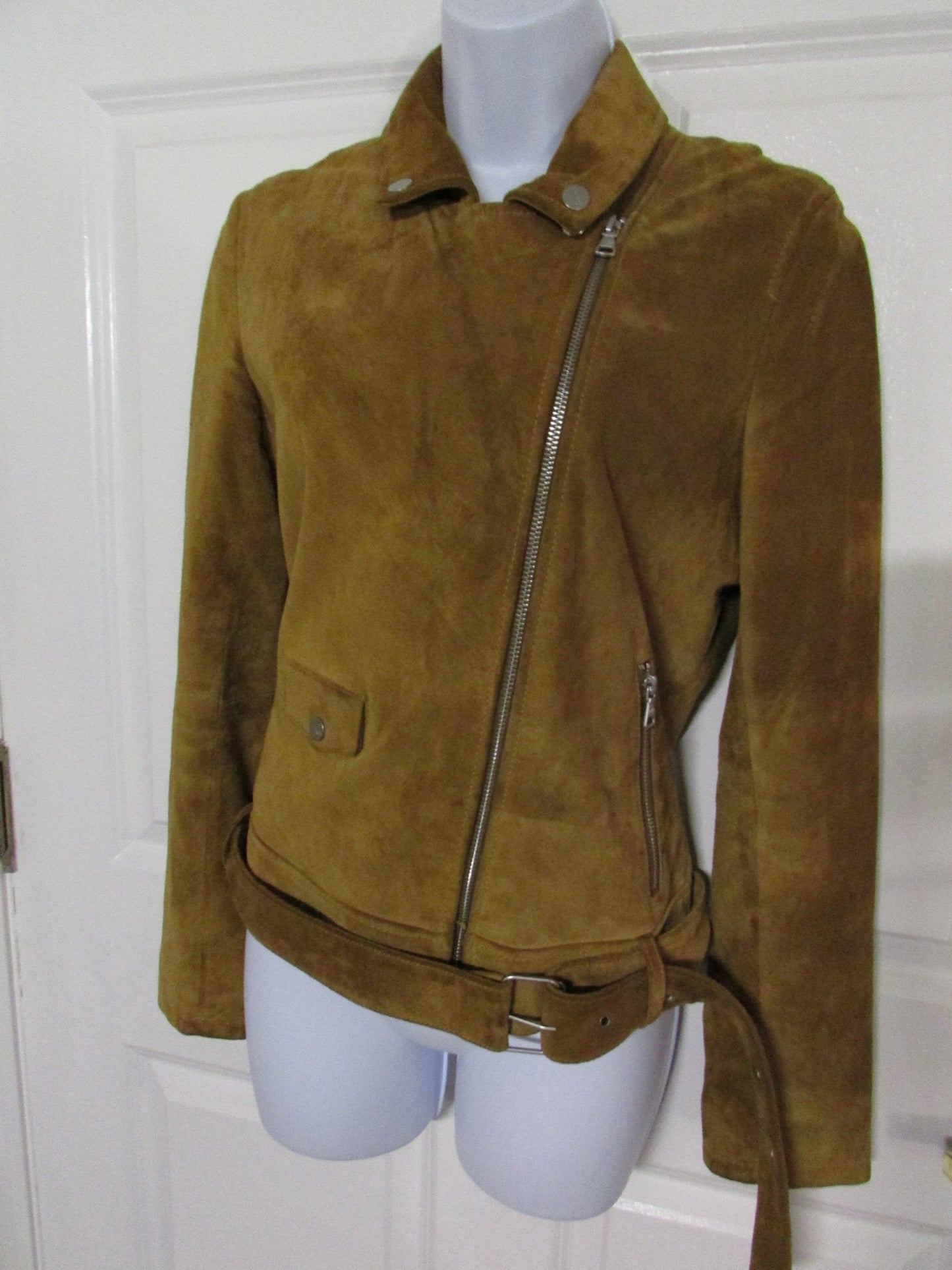 Ugg Brown Suede Moto Jacket - Women's S