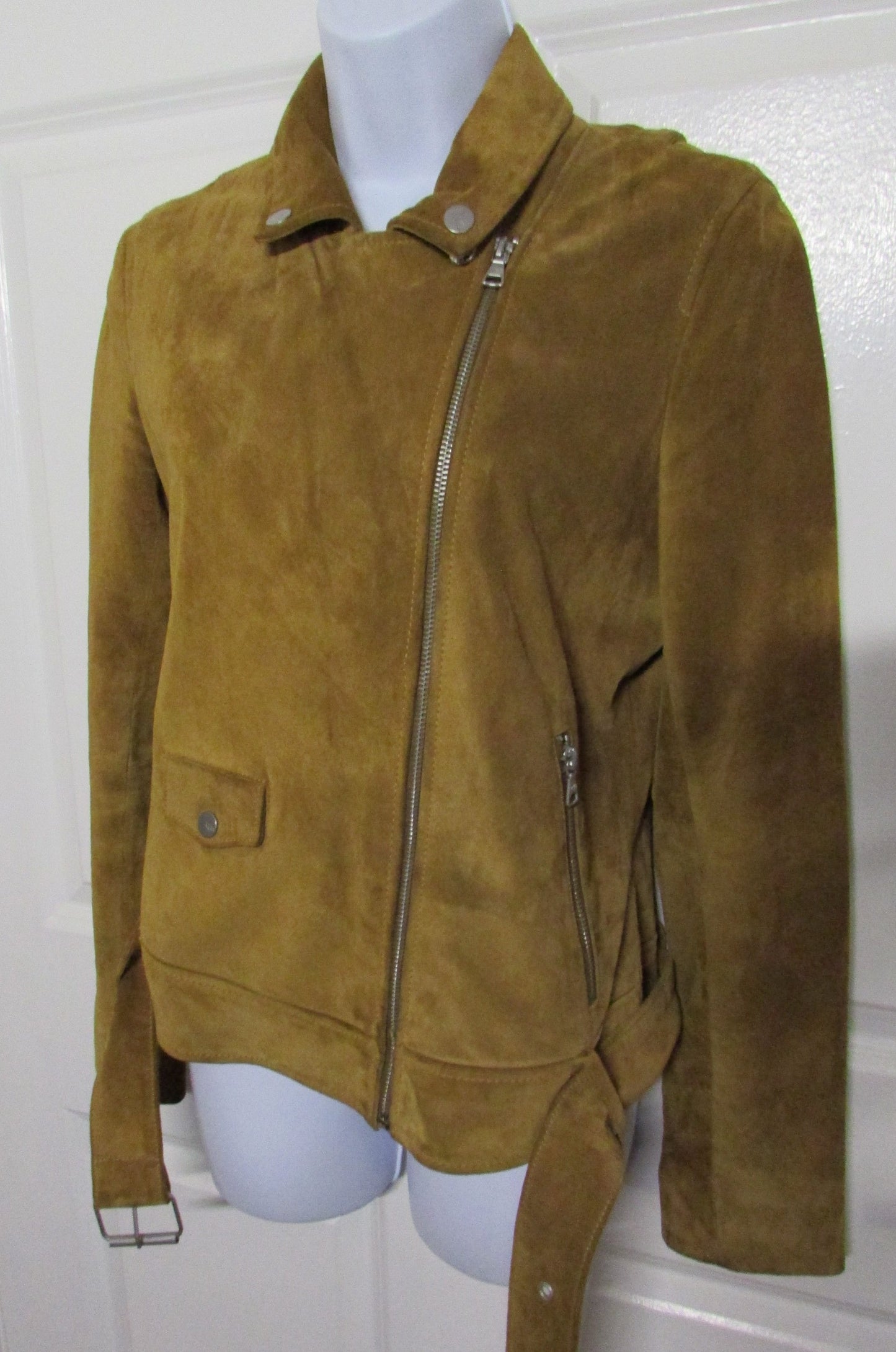 Ugg Brown Suede Moto Jacket - Women's S