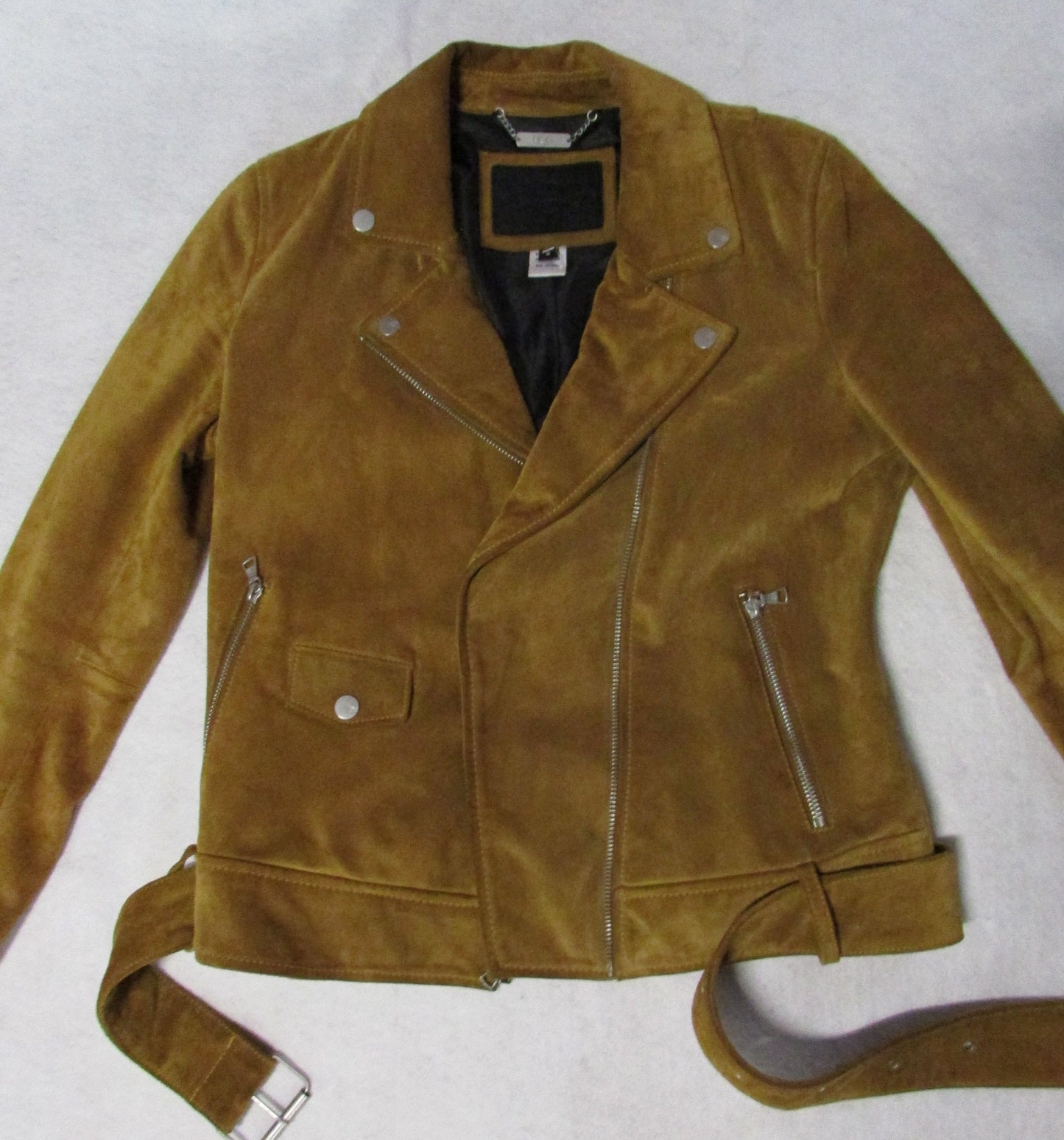 Ugg Brown Suede Moto Jacket - Women's S