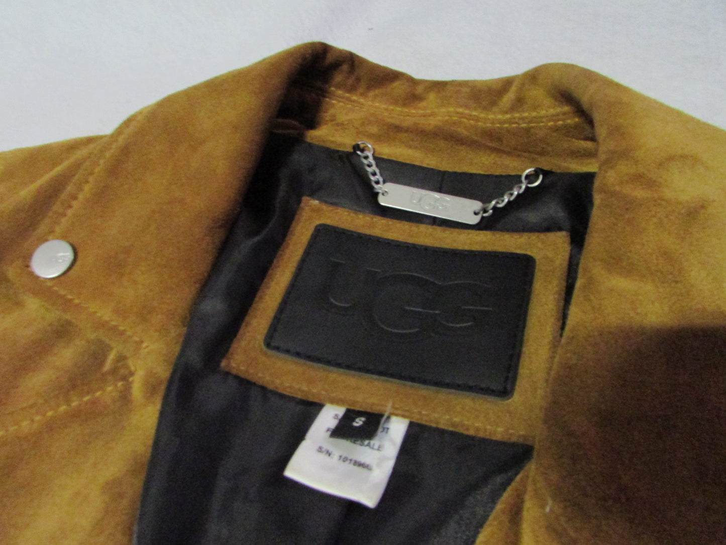 Ugg Brown Suede Moto Jacket - Women's S