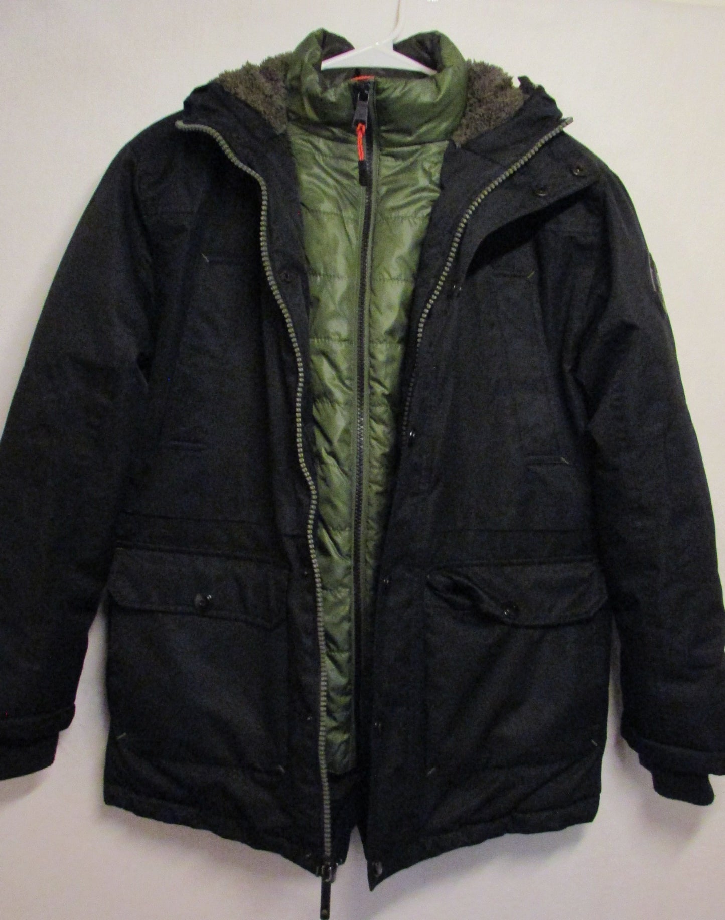 Hawk & Co Snowbarding Sherpa Lined Coat Men's Size L 14/16