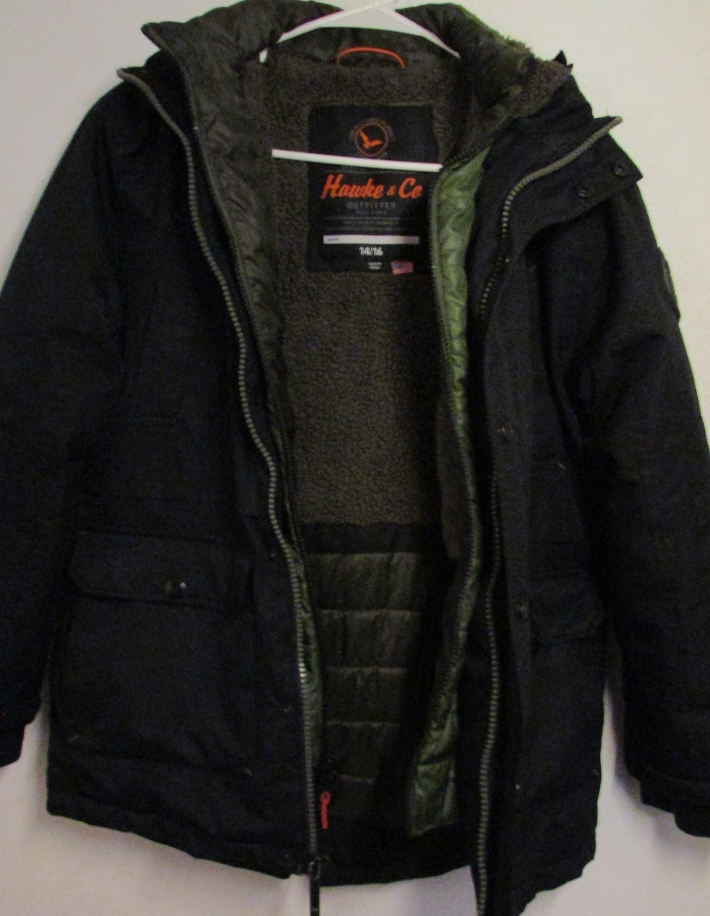 Hawk & Co Snowbarding Sherpa Lined Coat Men's Size L 14/16