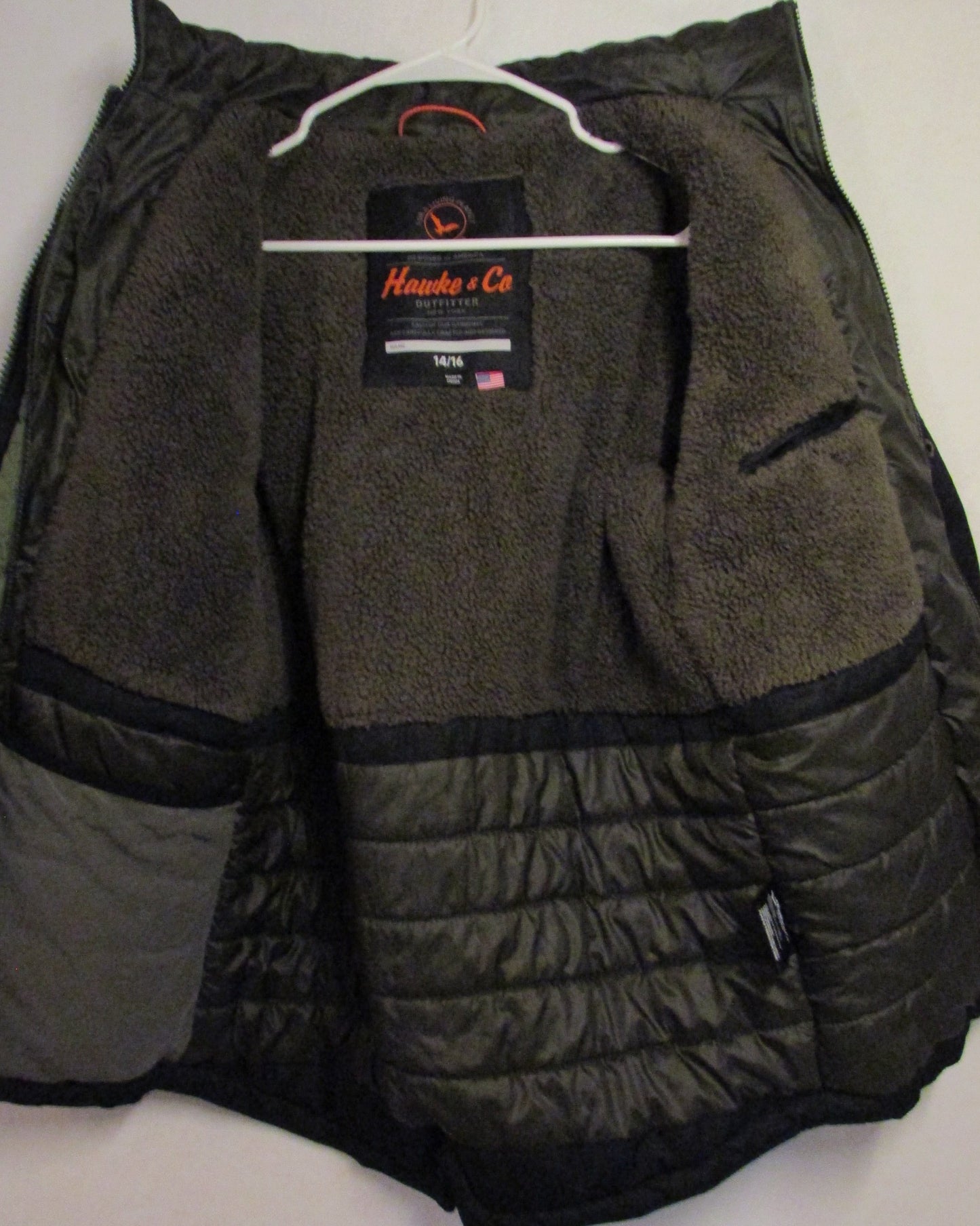 Hawk & Co Snowbarding Sherpa Lined Coat Men's Size L 14/16