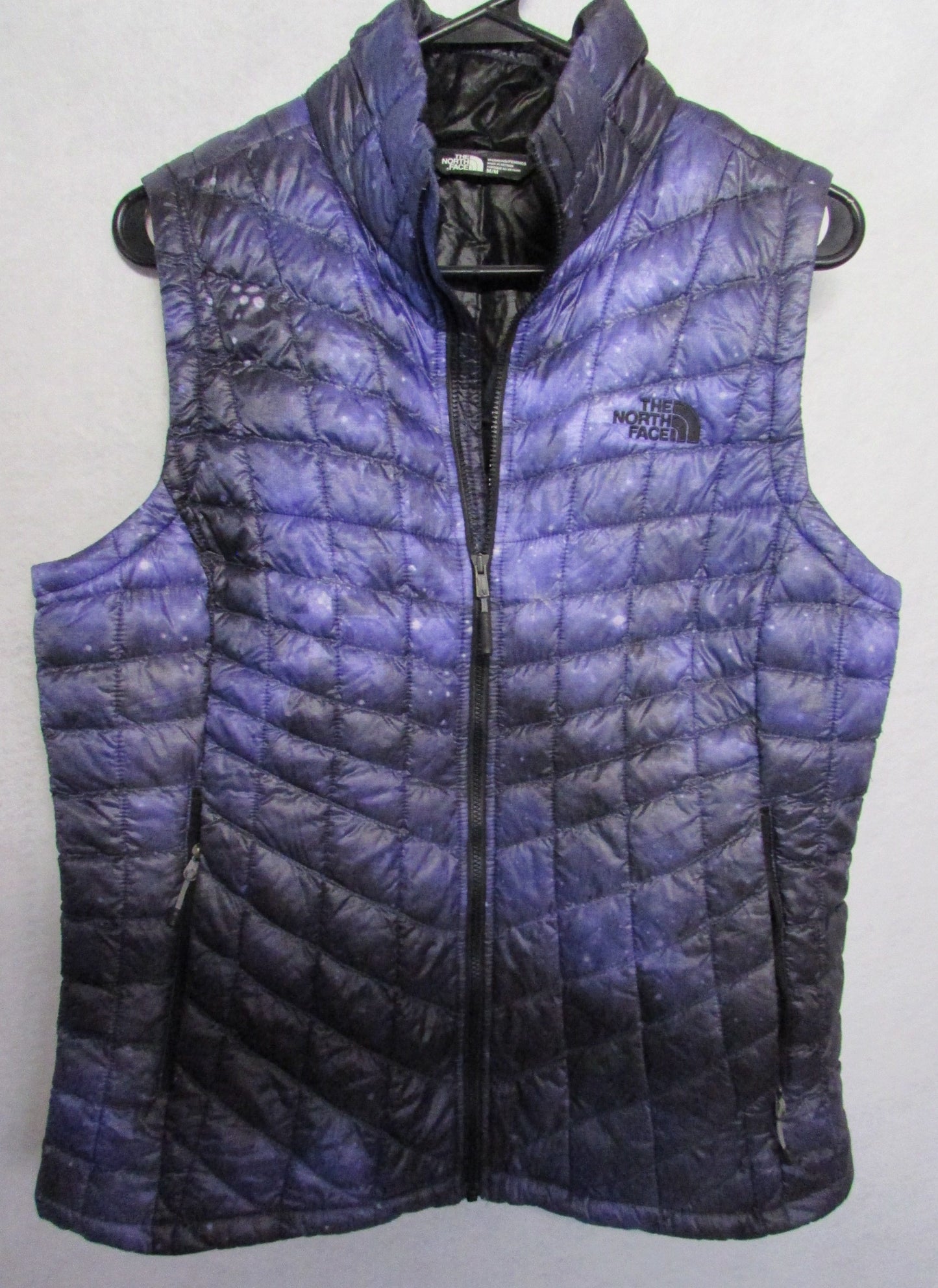 North Face Puffer Vest with Blue Galaxy Thermoball Women's Size M