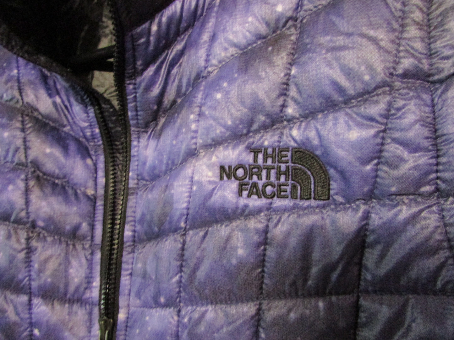 North Face Puffer Vest with Blue Galaxy Thermoball Women's Size M