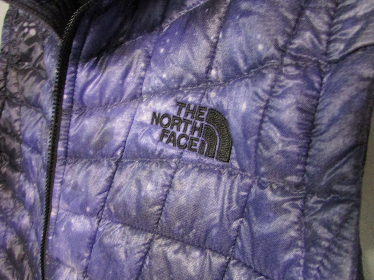 North Face Puffer Vest with Blue Galaxy Thermoball Women's Size M