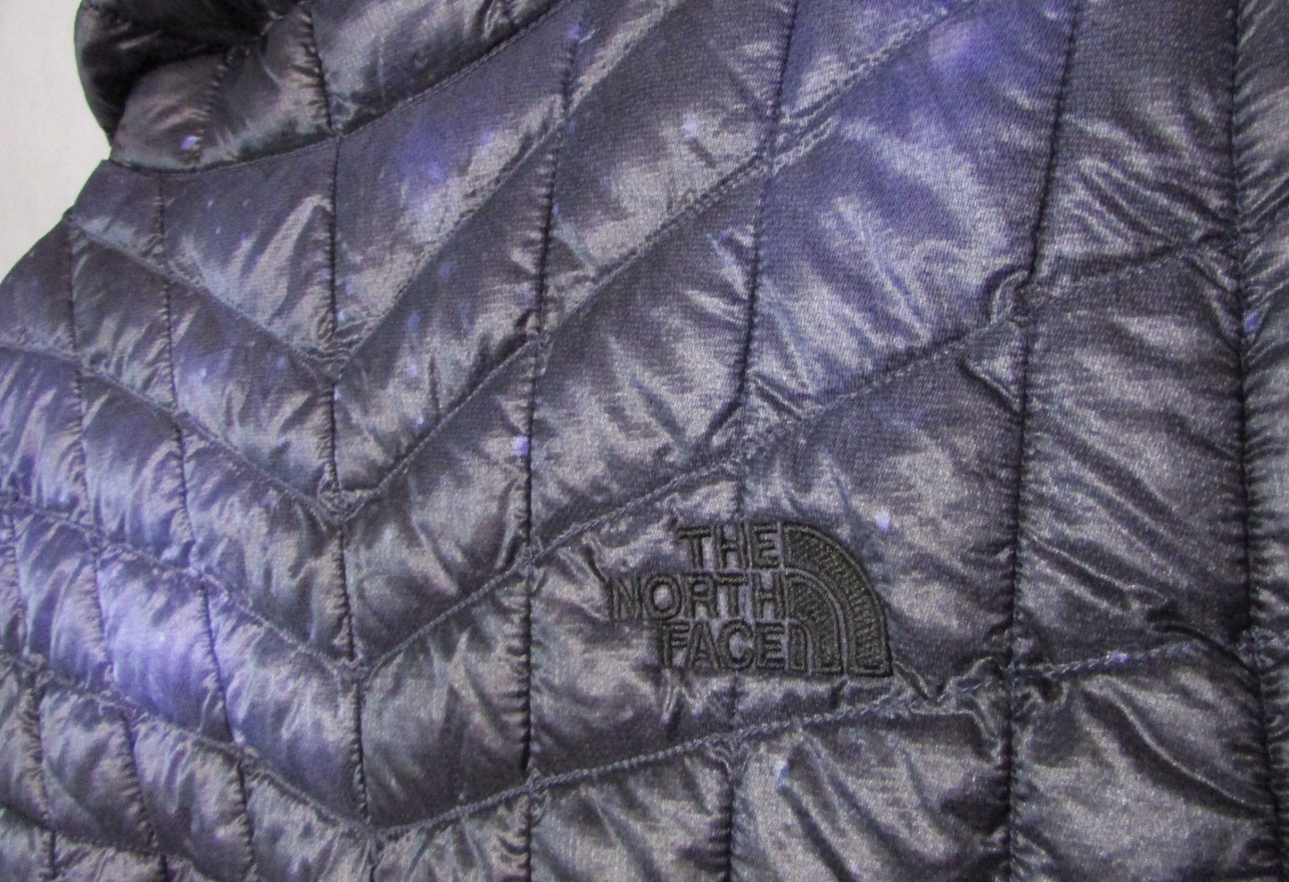 North Face Puffer Vest with Blue Galaxy Thermoball Women's Size M