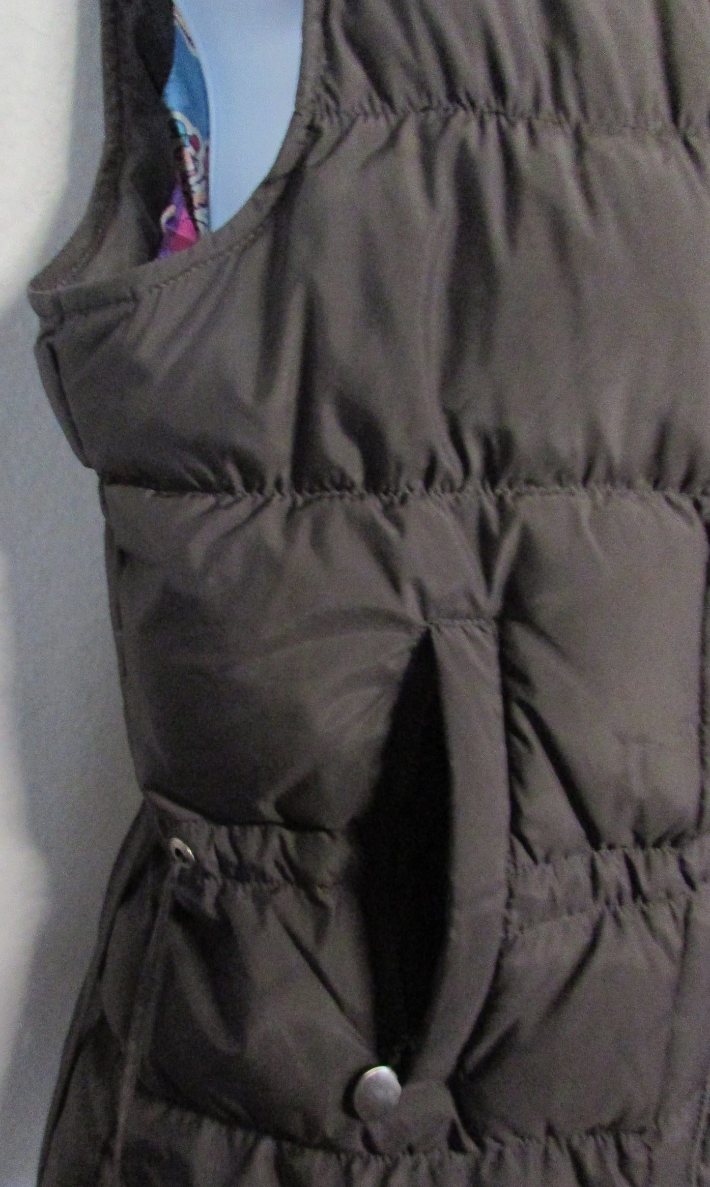 Betsy Johnson Down Puffer Vest with Cinching Waist Puffs Women's Size M