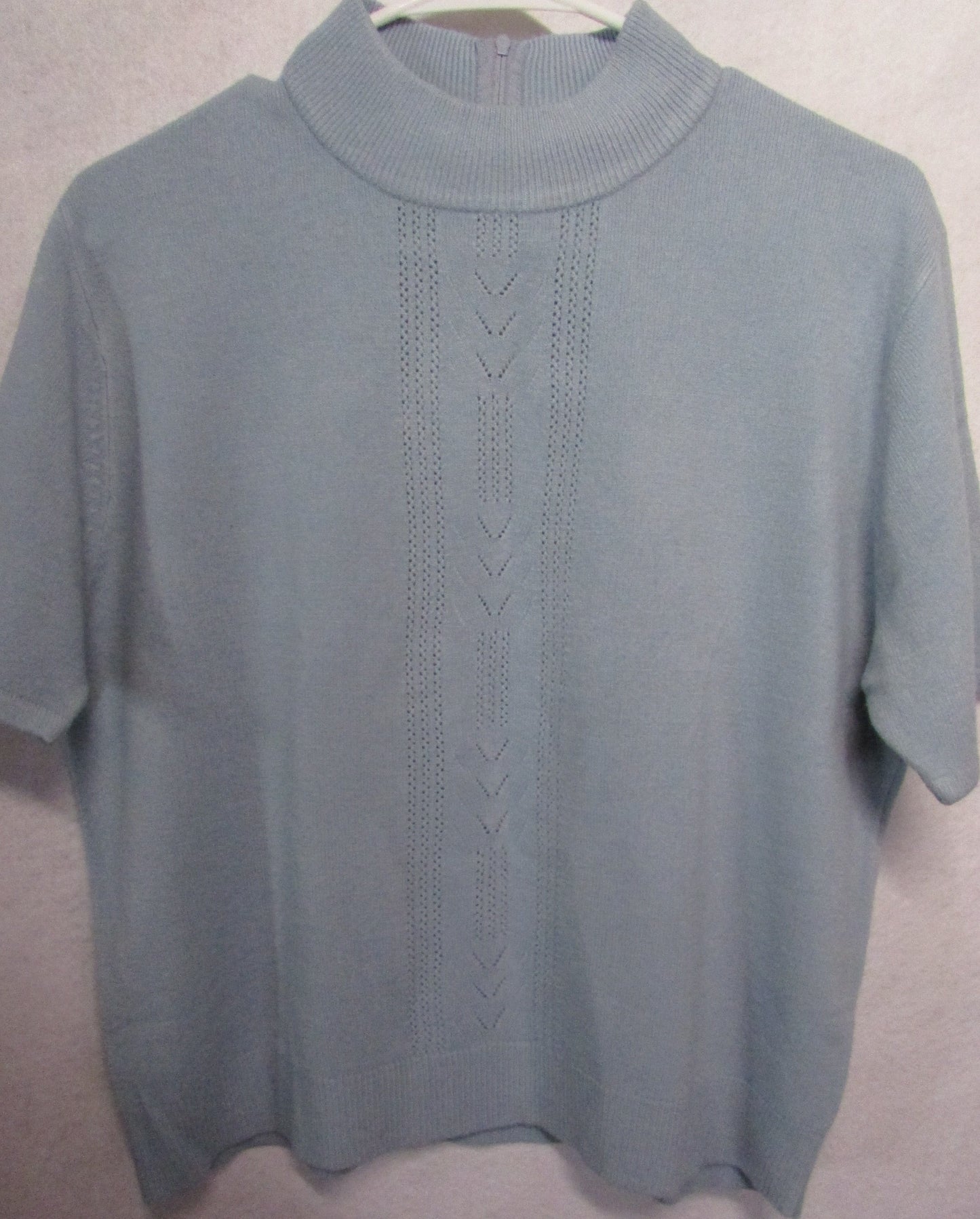 Koret Petites Woman's Light Blue Sweater Size L