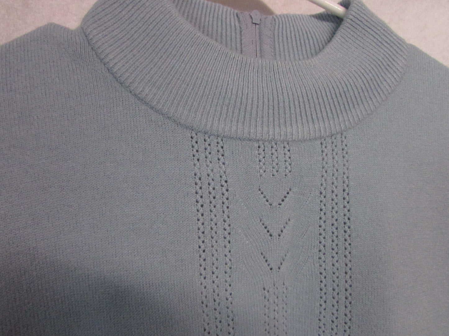 Koret Petites Woman's Light Blue Sweater Size L