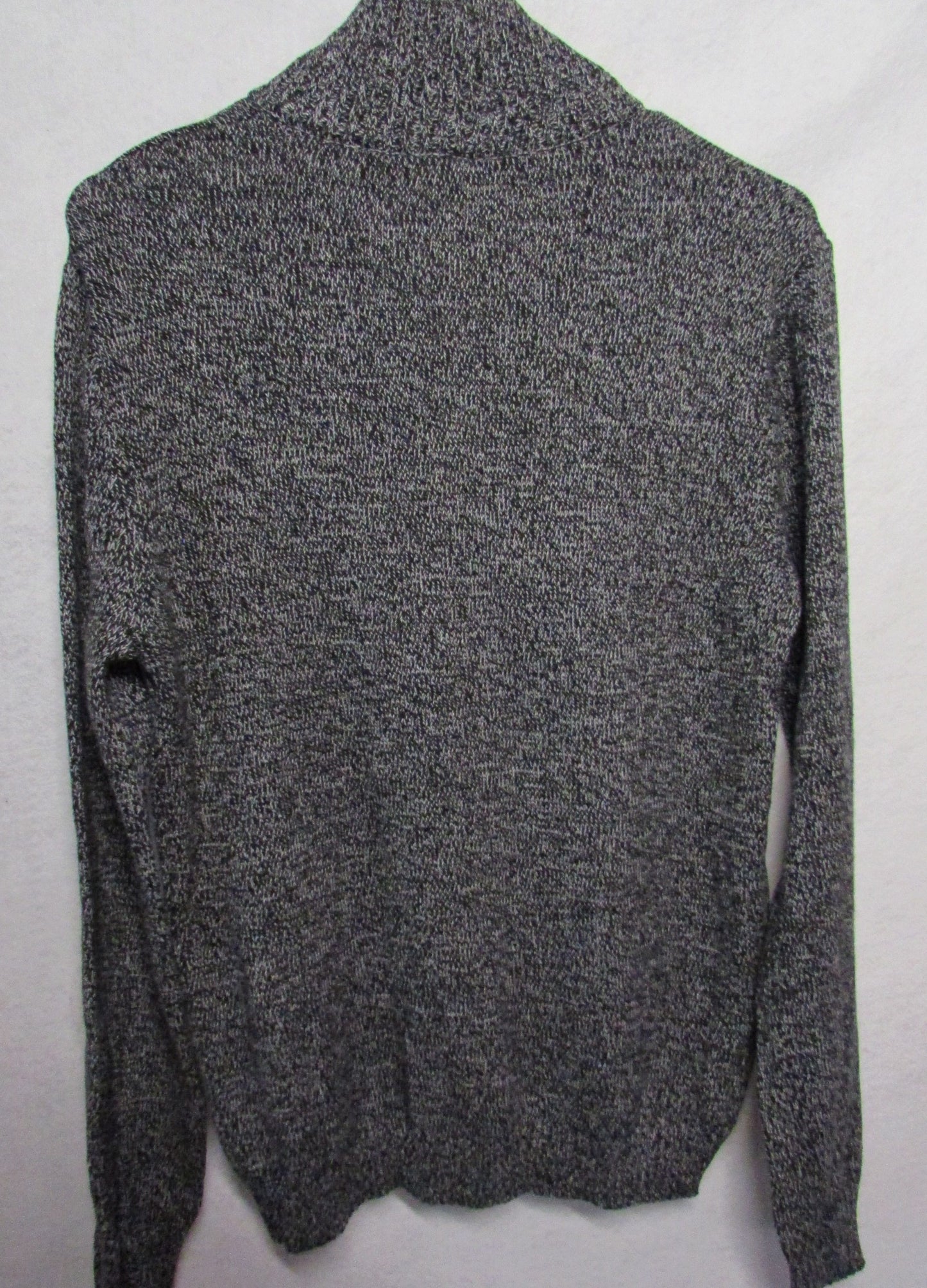 izod Men's Ribbed Sweater size L/G Gray with zipper on collar