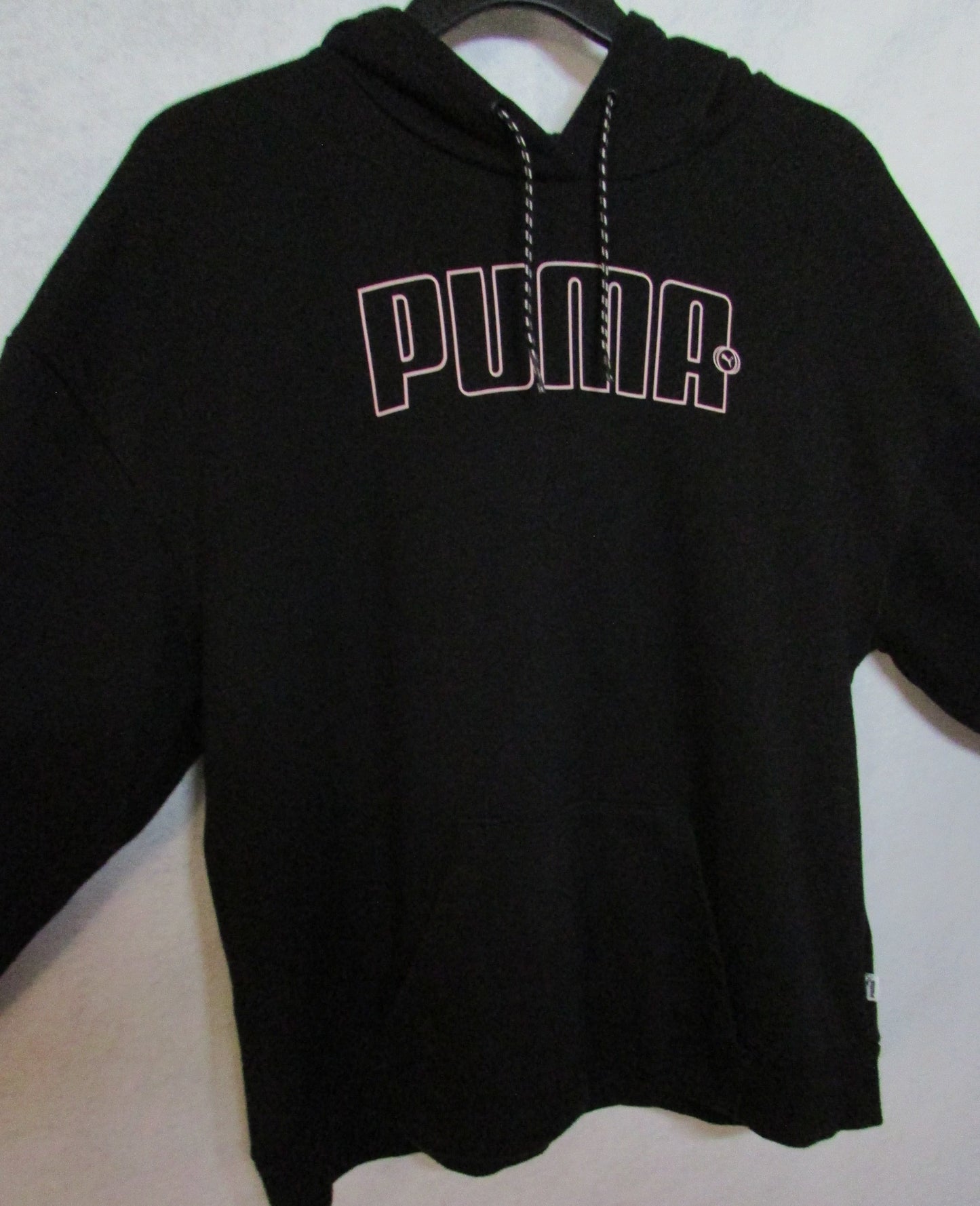 Puma Hoodie Black and Pink Women's Size M