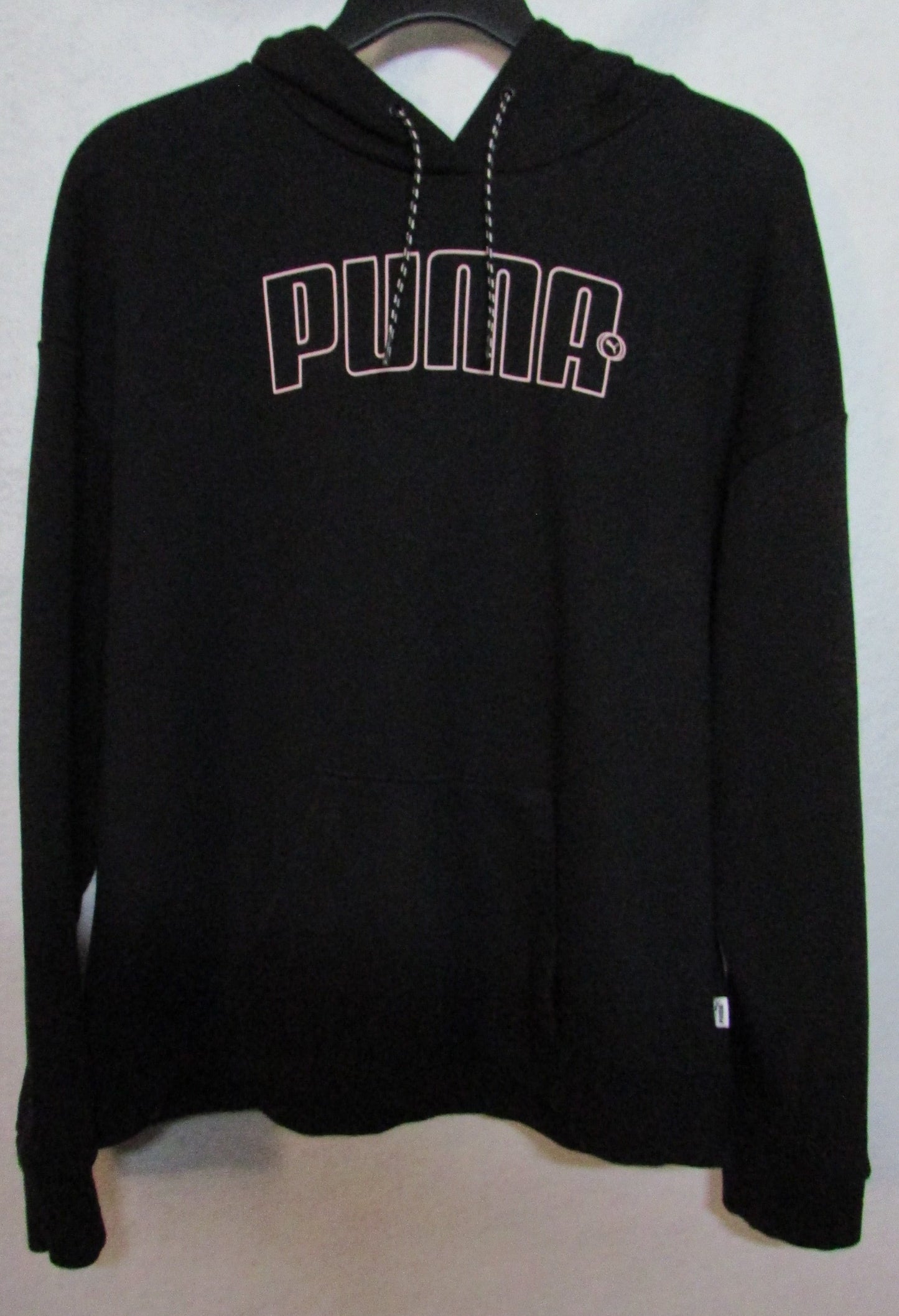 Puma Hoodie Black and Pink Women's Size M