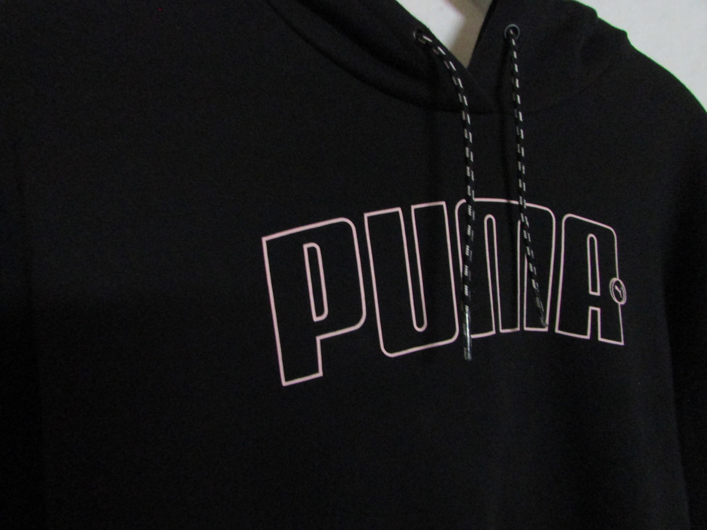 Puma Hoodie Black and Pink Women's Size M