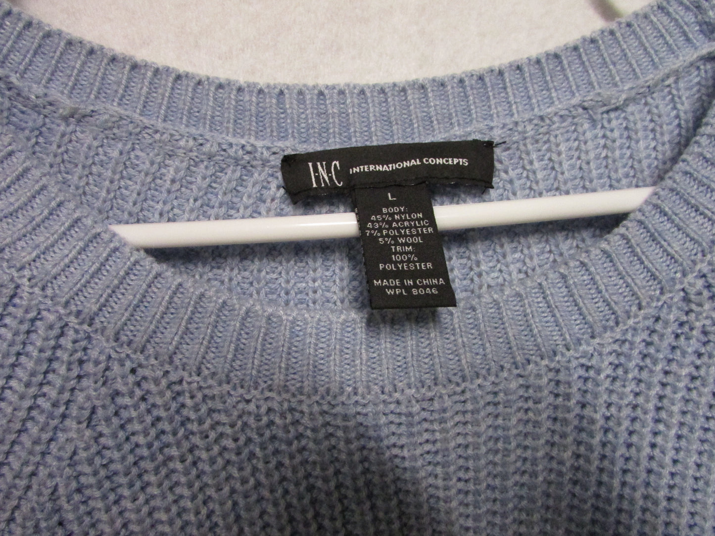 INC International ConceptsLight Blue  Light Blue Sweater Women's - Size L