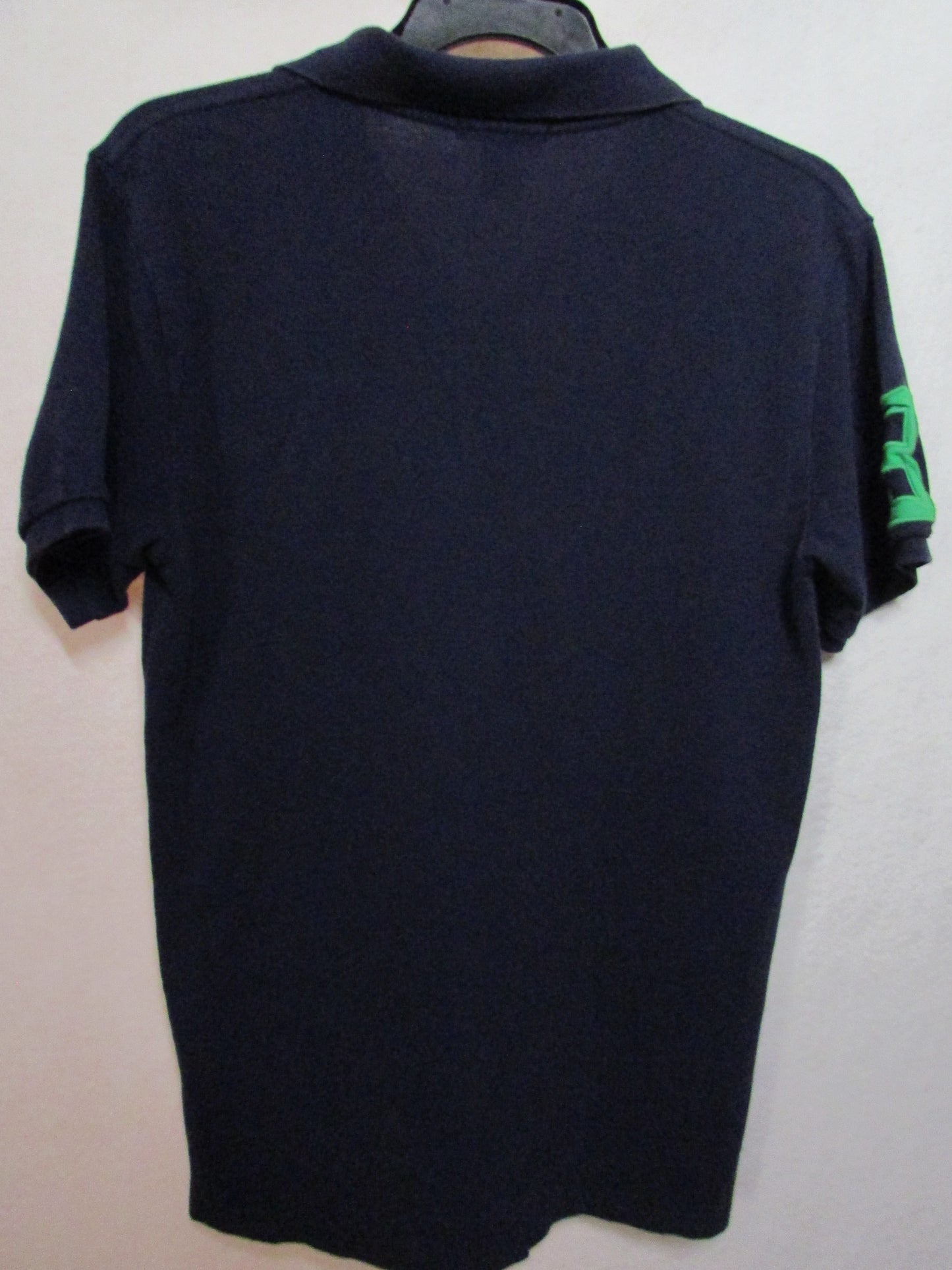 Ralph Lauren Polo Shirt Navy Blue Size M12/14 Navy Blue