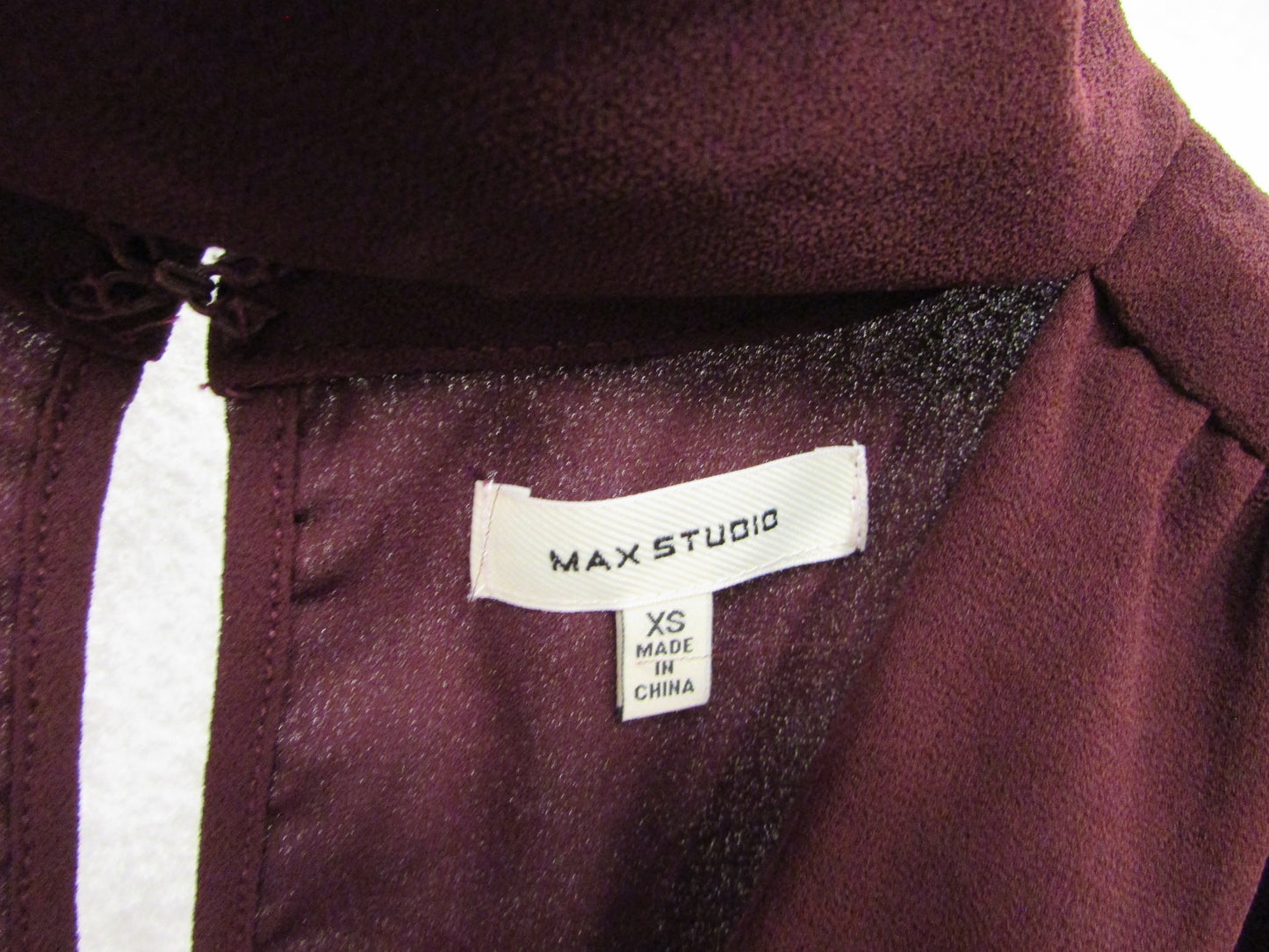 Max Studio Burgundy Blouse with Bell Sleeves Size XS