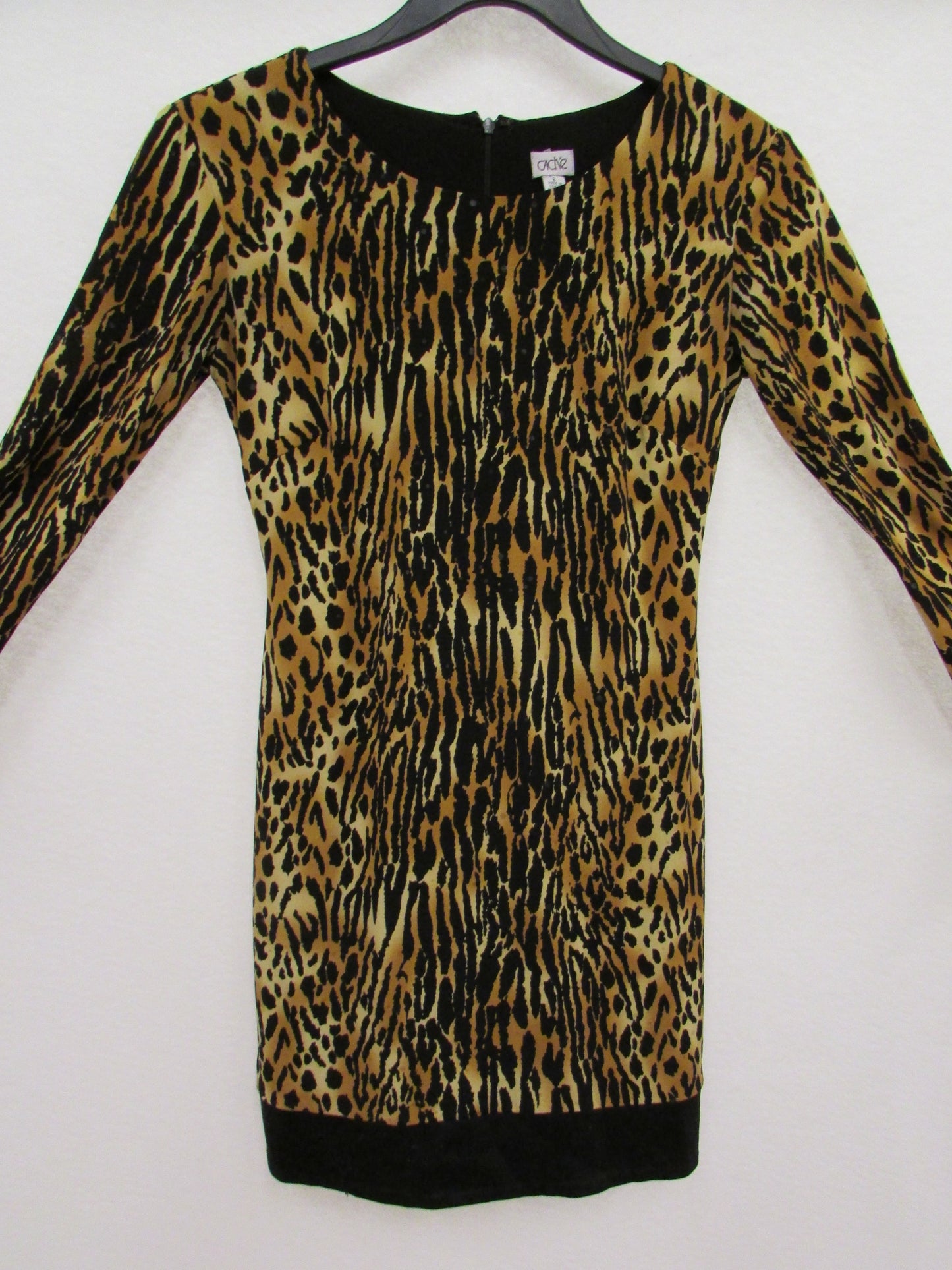 Cache Leopard Print Dress Women's Size 2