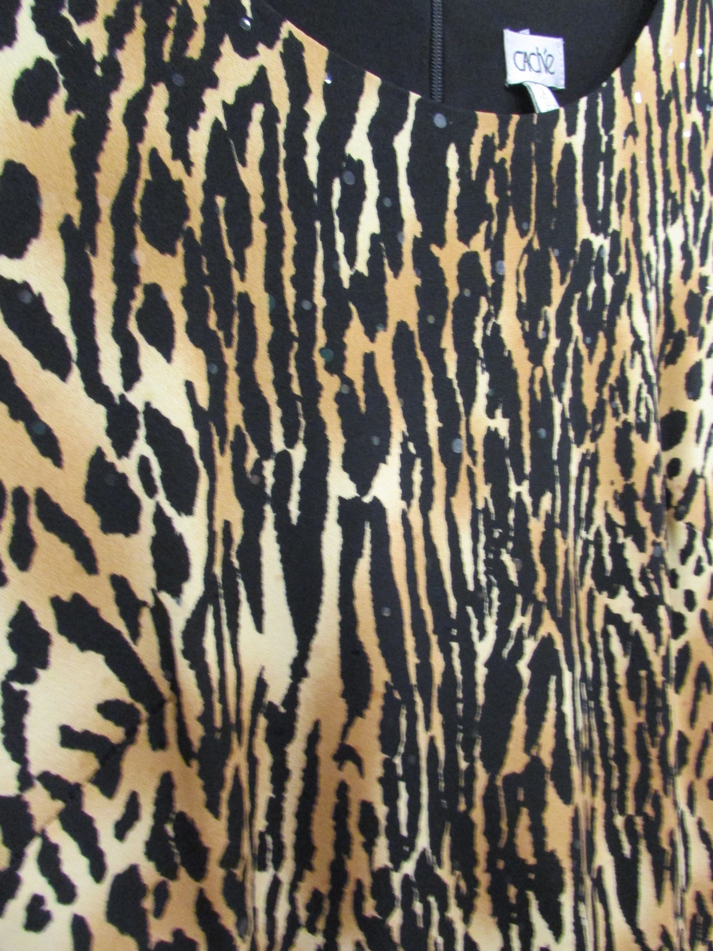 Cache Leopard Print Dress Women's Size 2