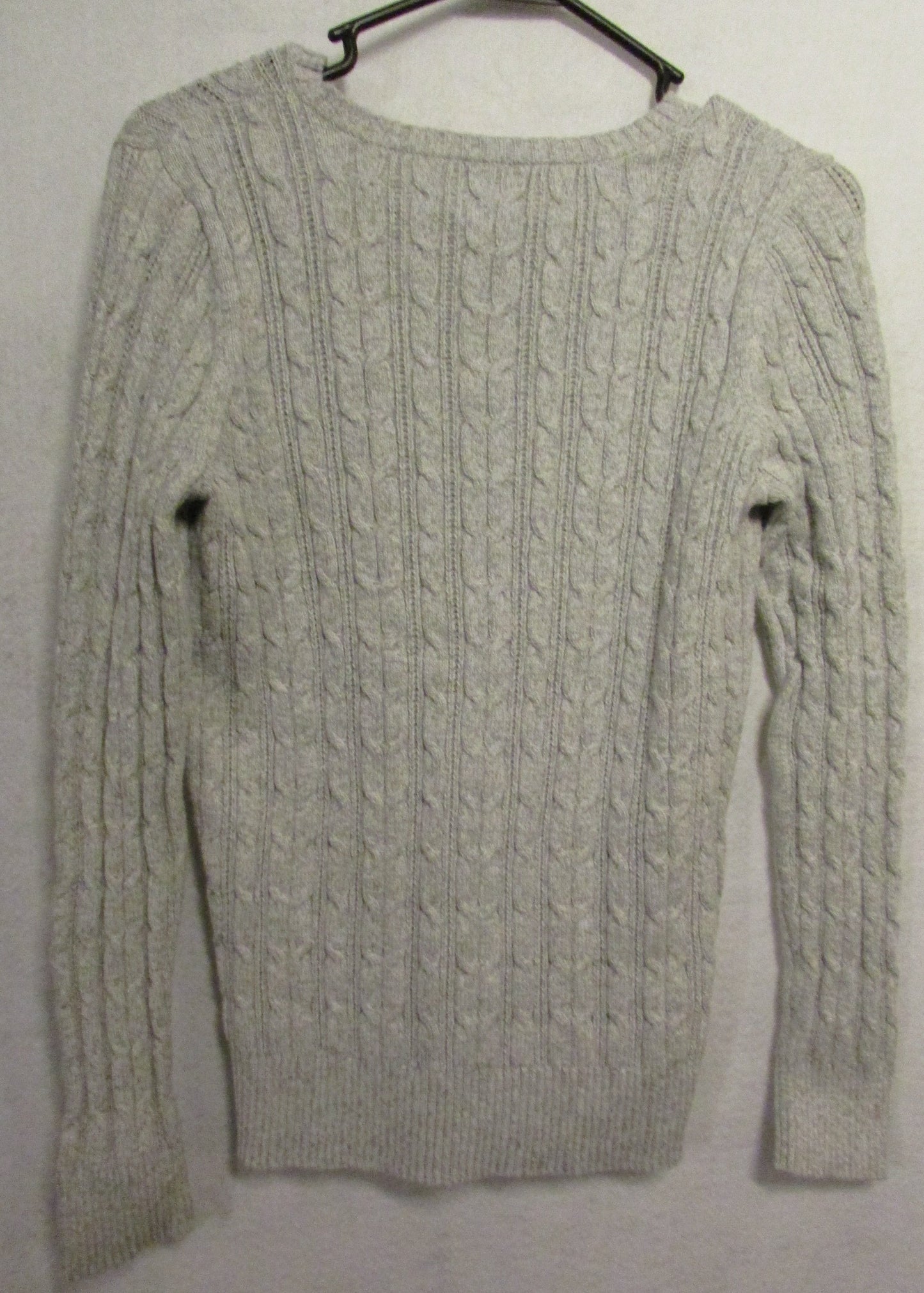 Light Gray St. John's Bay Ribbed Sweater Women's M