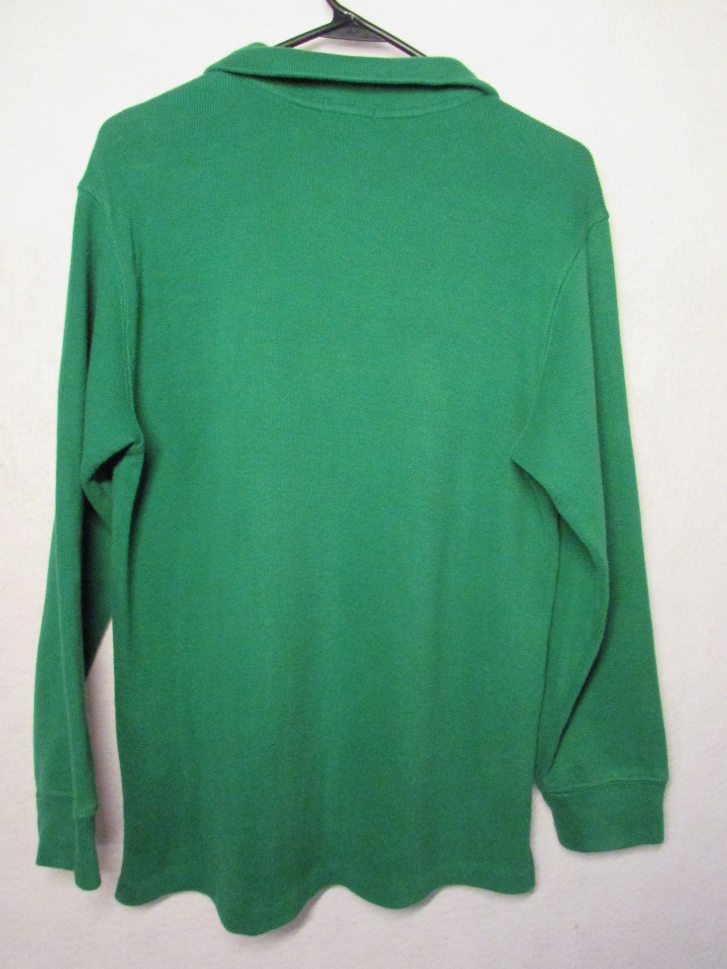 Green Polo Sweater Men's size L 14/16