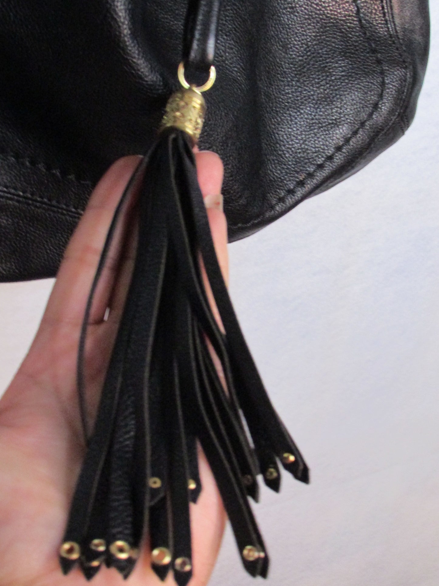 Cole Haan Vintage Leather Purse with Tassels