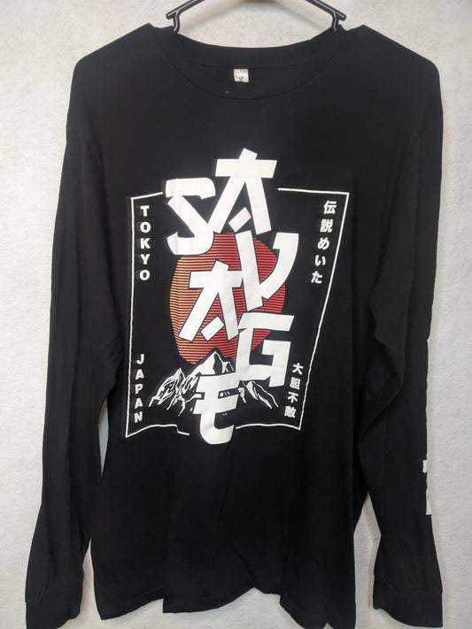 Tokyo Japan Savage Long Sleeve Tee Size L