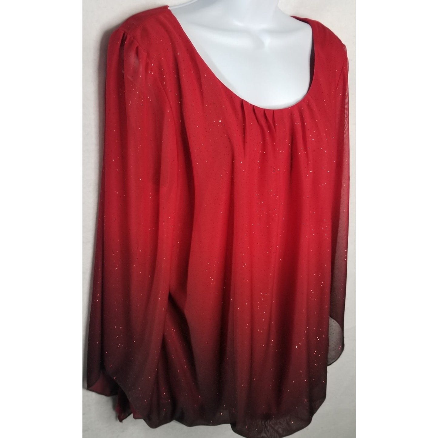 DB Established 1962 Red Women's Blouse Size L
