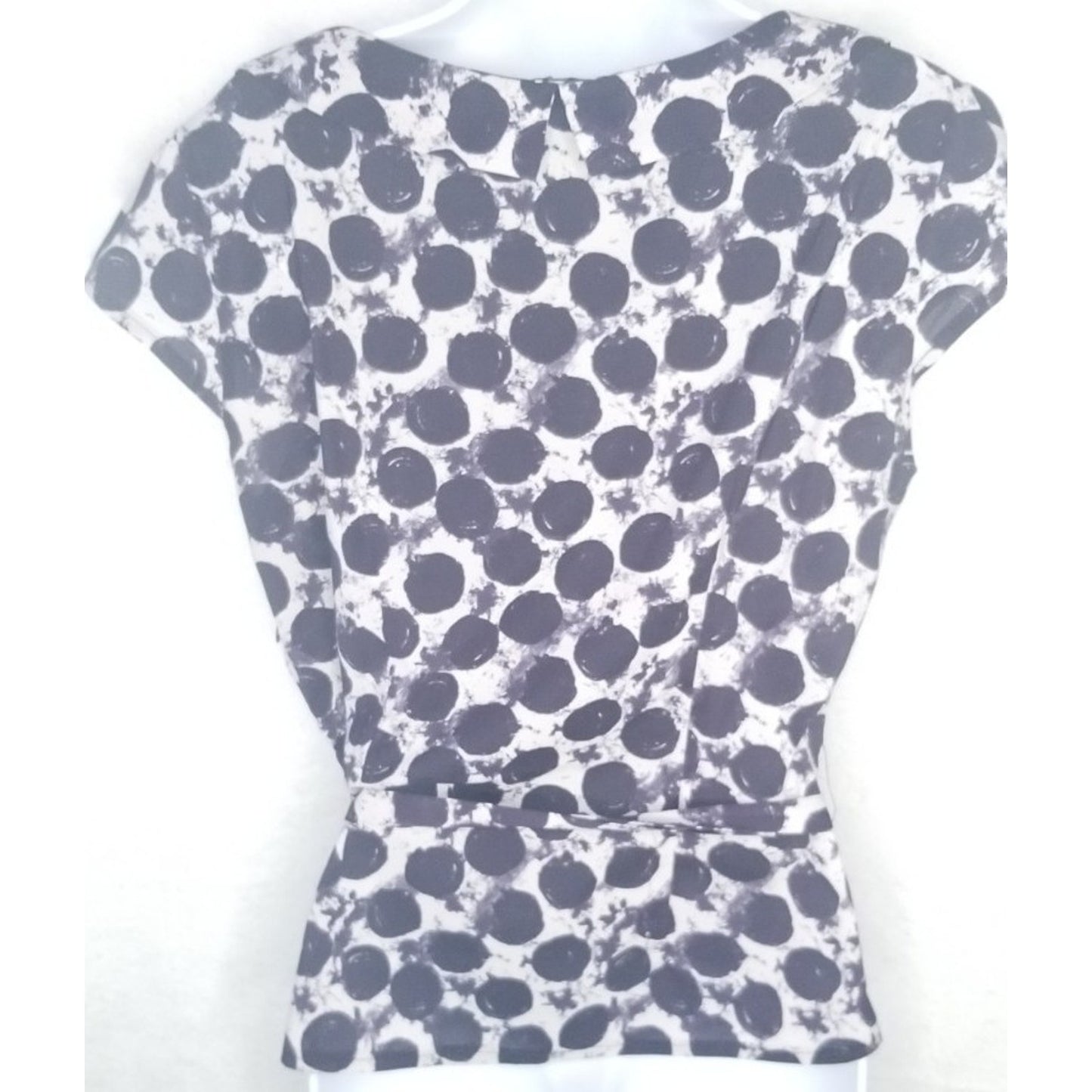 H&M Ruffle Collar Waist Tie Women's Blouse Size L
