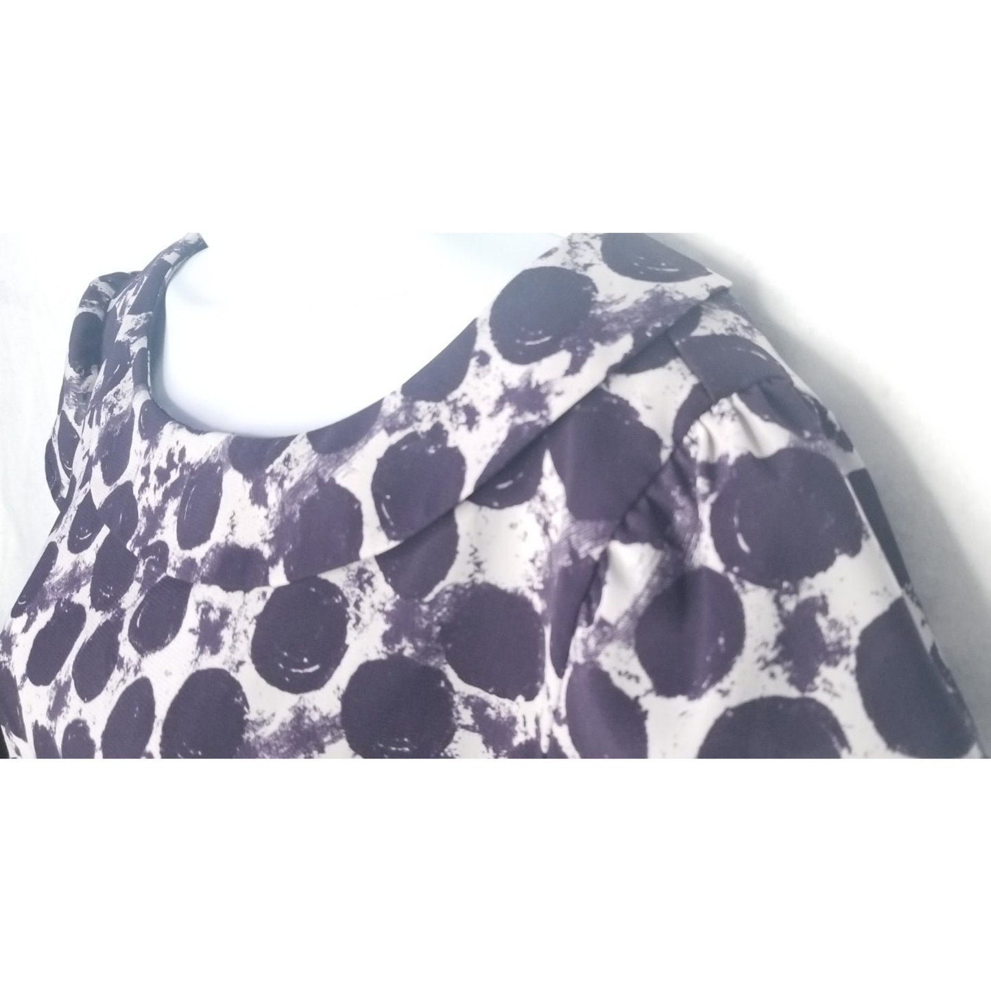 H&M Ruffle Collar Waist Tie Women's Blouse Size L