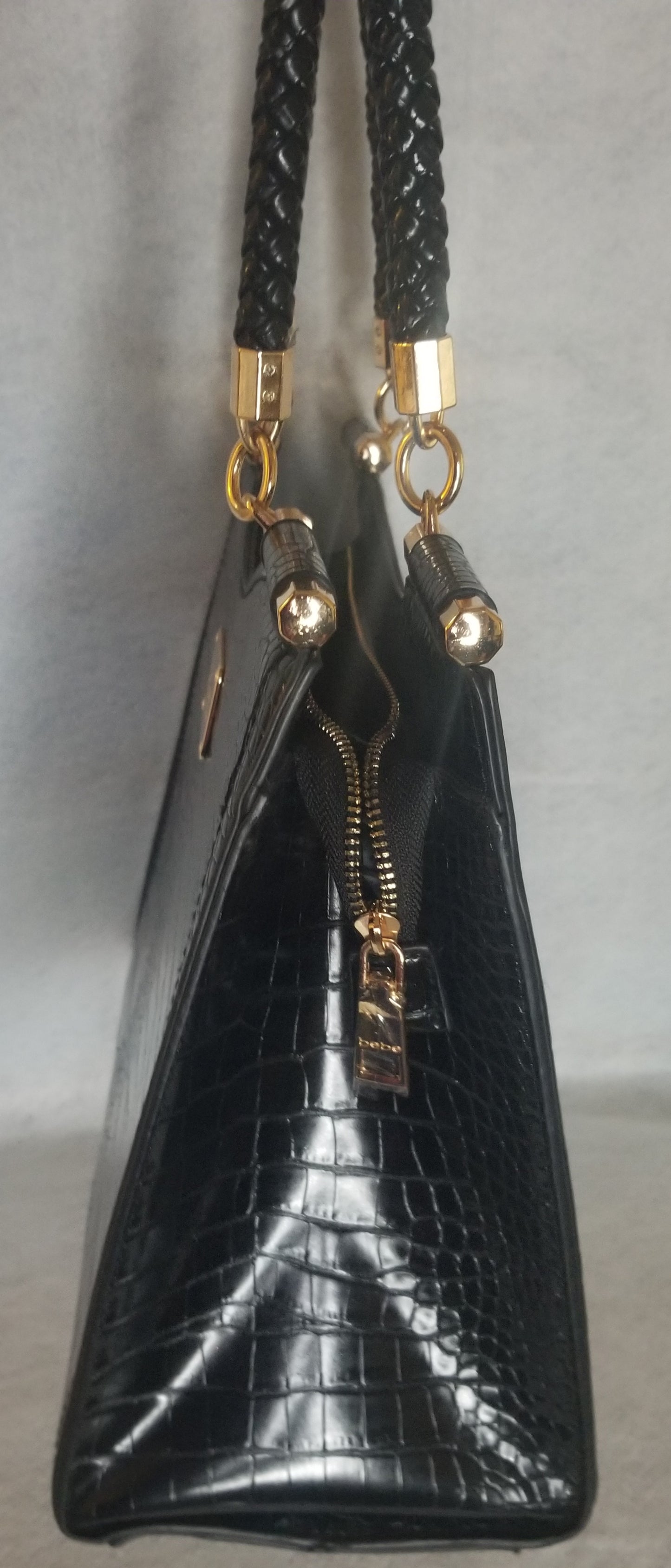 Bebe Croc Faux Leather Handbag