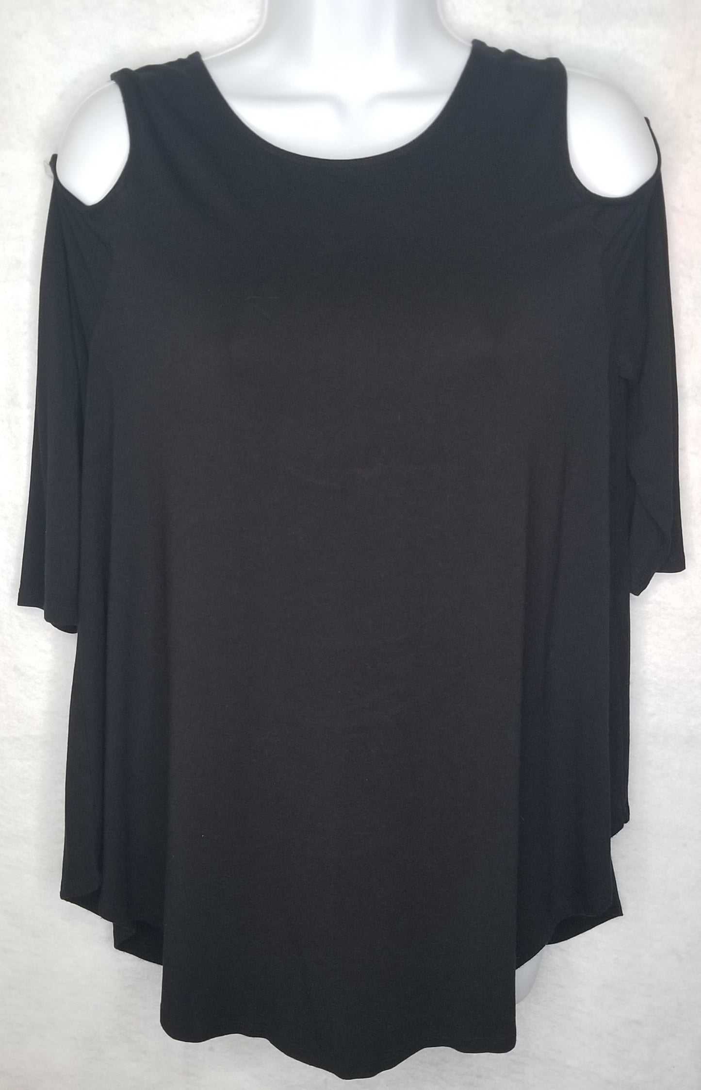 Chico's Tall Black off Shoulder Top