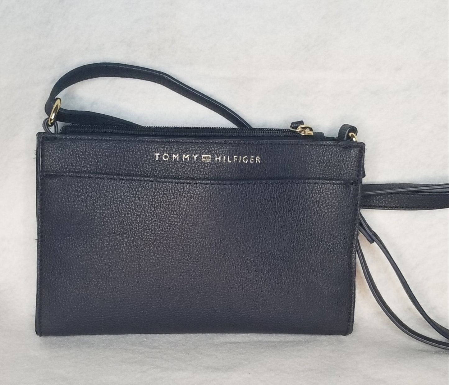 Navy Blue Tommy Hilfiger Leather Purse