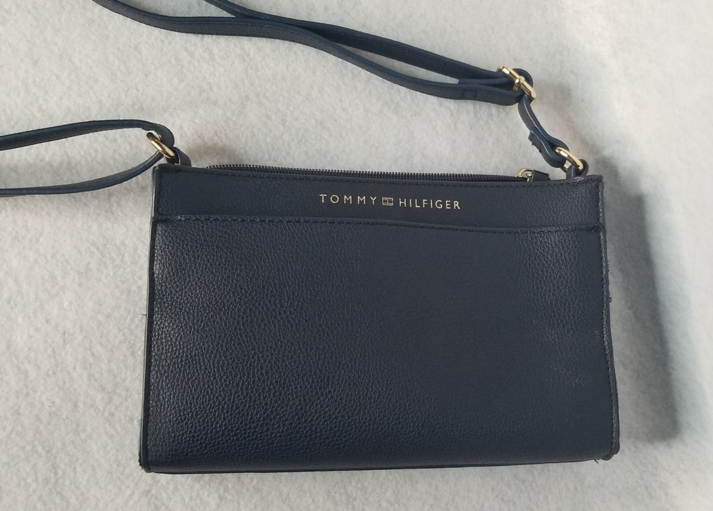 Navy Blue Tommy Hilfiger Leather Purse