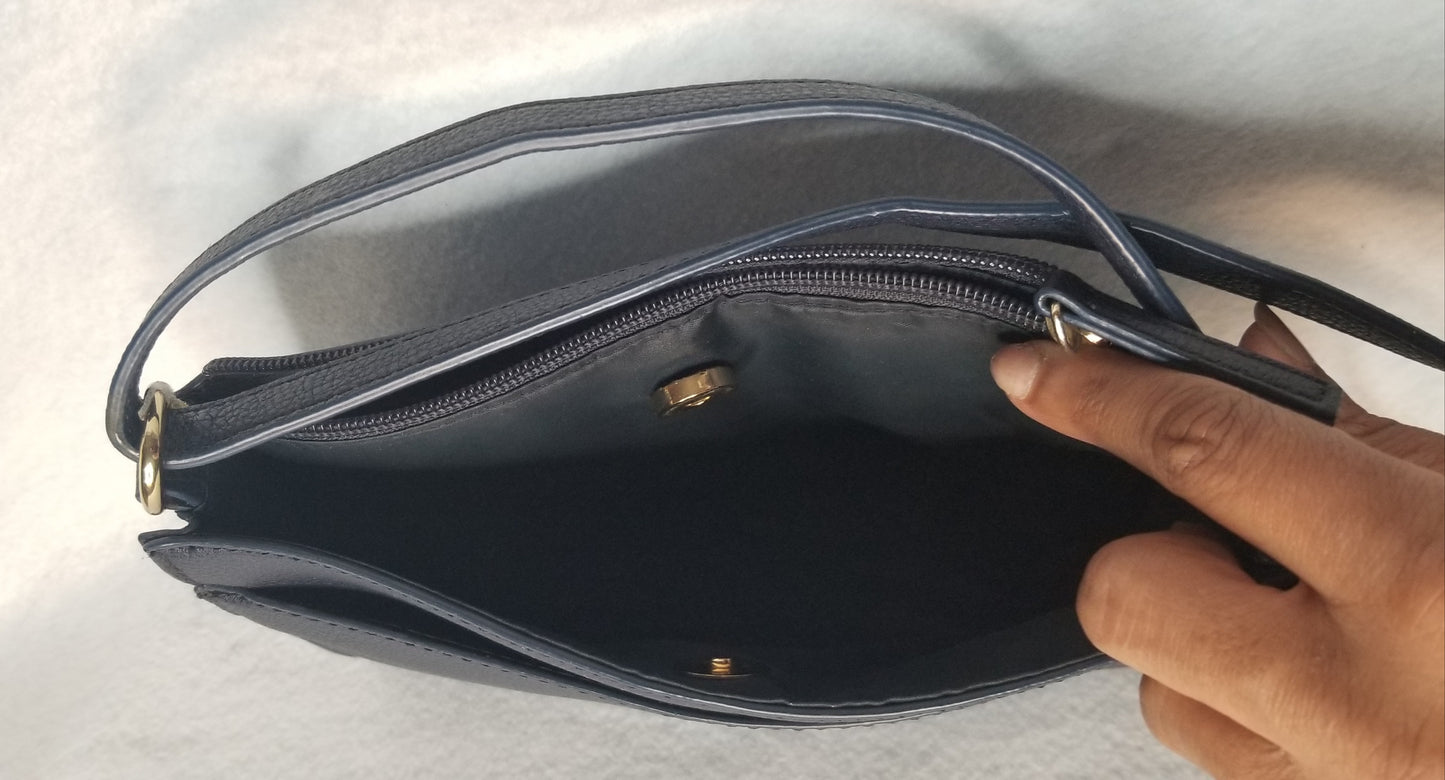 Navy Blue Tommy Hilfiger Leather Purse