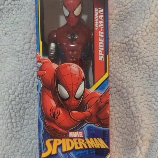 Armored Spider Man Red Action Figure